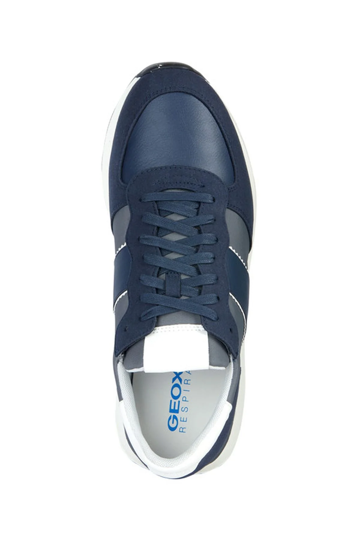 Geox Erkek Lacivert Spherica Vseries Bağcıklı Deri Sneaker - Image 5