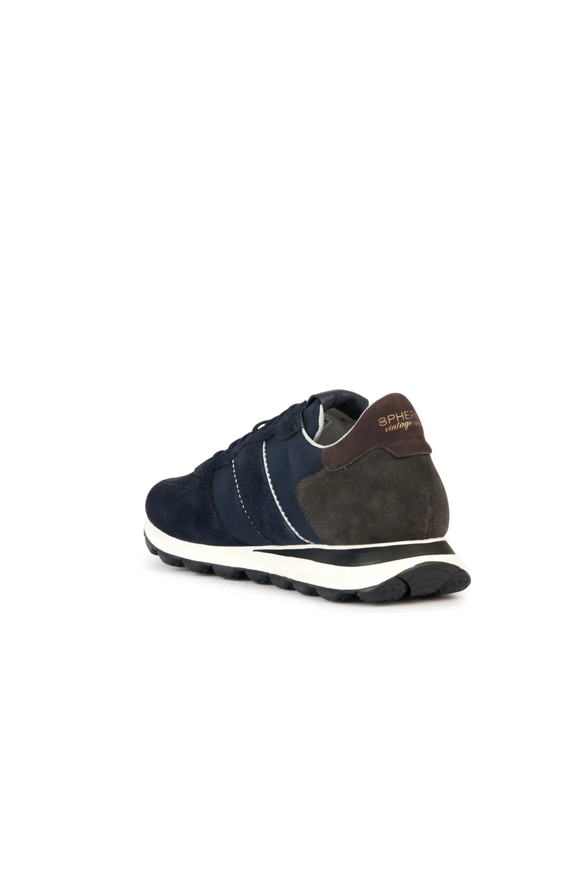 Geox Erkek Lacivert Spherica Vseries Bağcıklı Süet Deri Sneaker - Image 2
