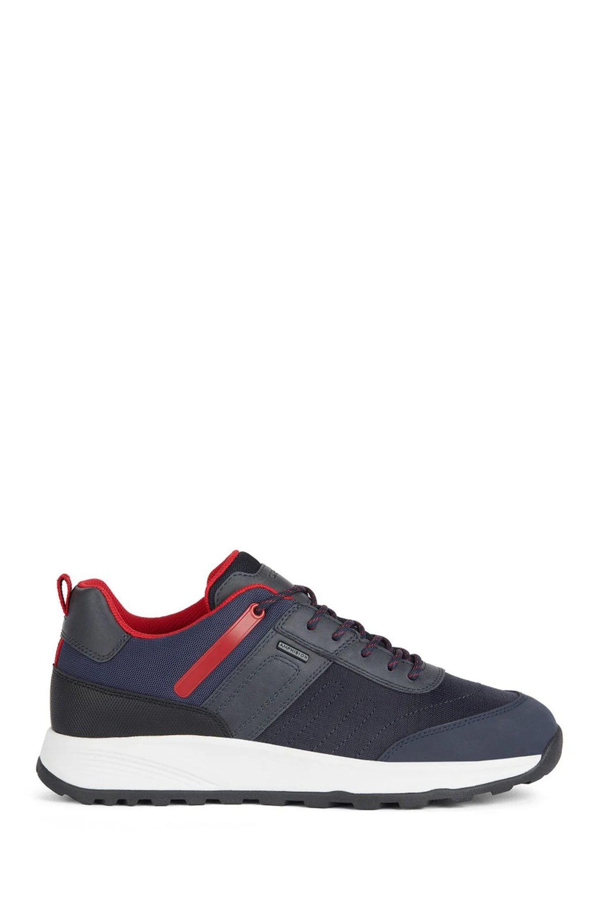 Geox Erkek Lacivert Terrestre Abx Bağcıklı Deri Casual Sneaker
