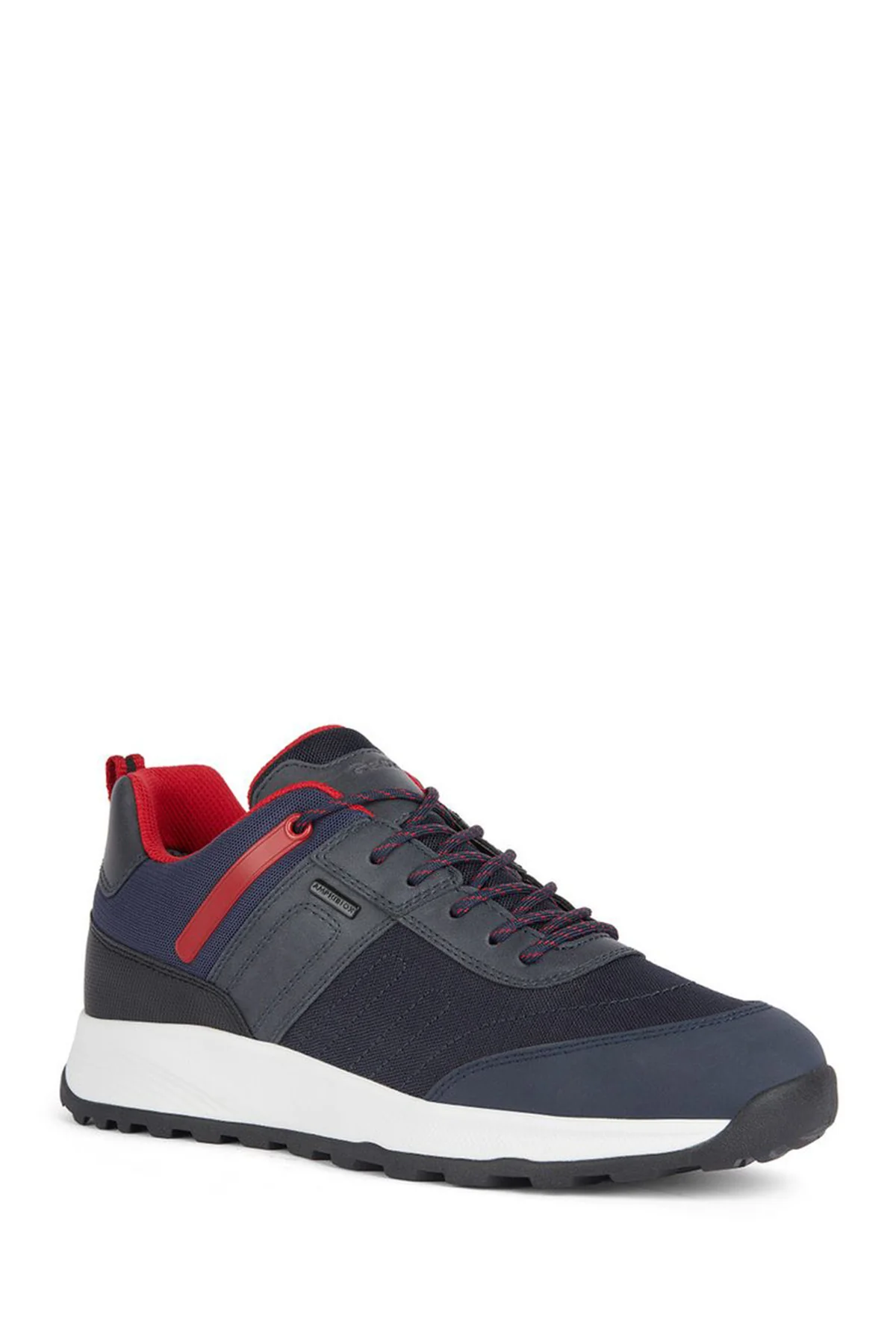 Geox Erkek Lacivert Terrestre Abx Bağcıklı Deri Casual Sneaker - Image 3