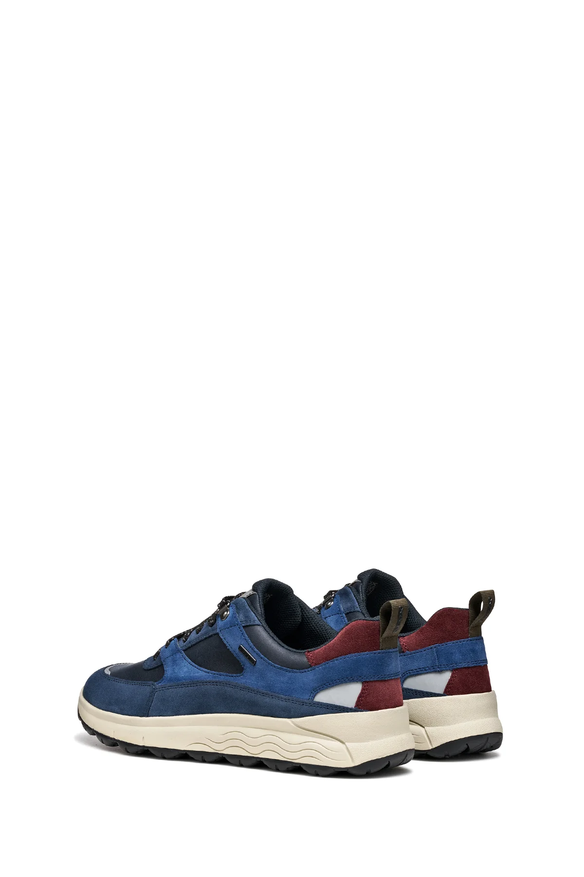 Geox Erkek Lacivert U Spherıca 4X4 B Abx C - Suede Bağcıklı Kalın Tabanlı Kumaş Sneaker - Image 5