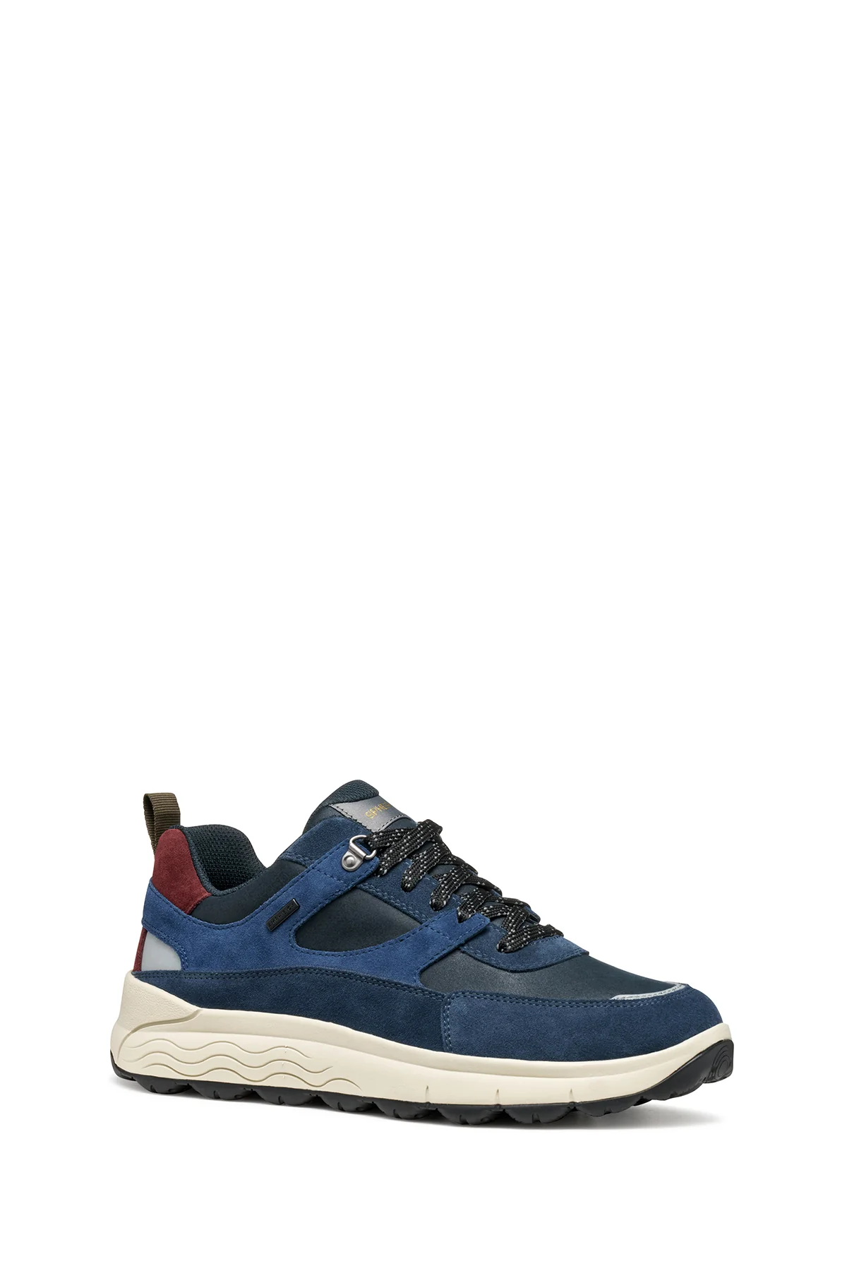 Geox Erkek Lacivert U Spherıca 4X4 B Abx C - Suede Bağcıklı Kalın Tabanlı Kumaş Sneaker - Image 6