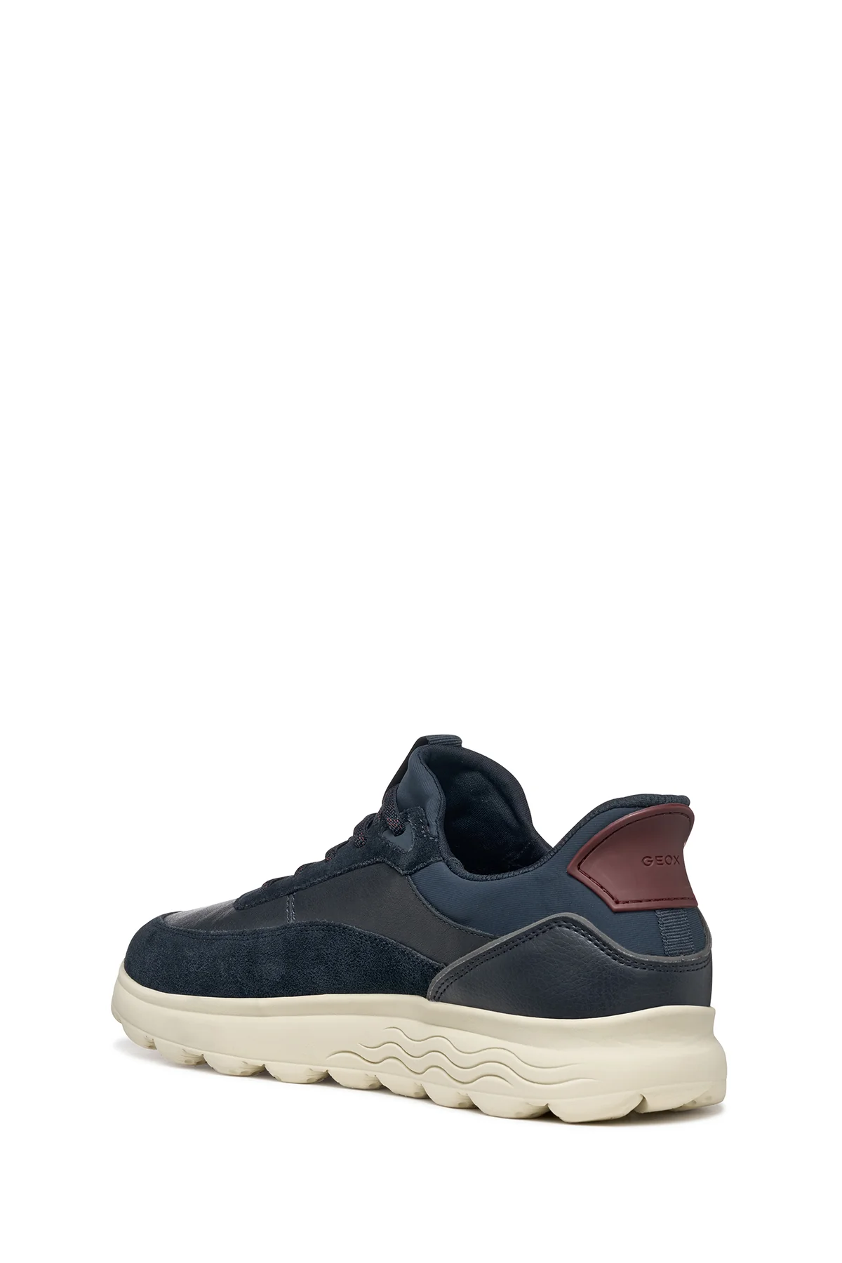 Geox Erkek Lacivert U Spherıca Plus A - Nappa+Sued Bağcıklı Kalın Tabanlı Süet Sneaker - Image 7