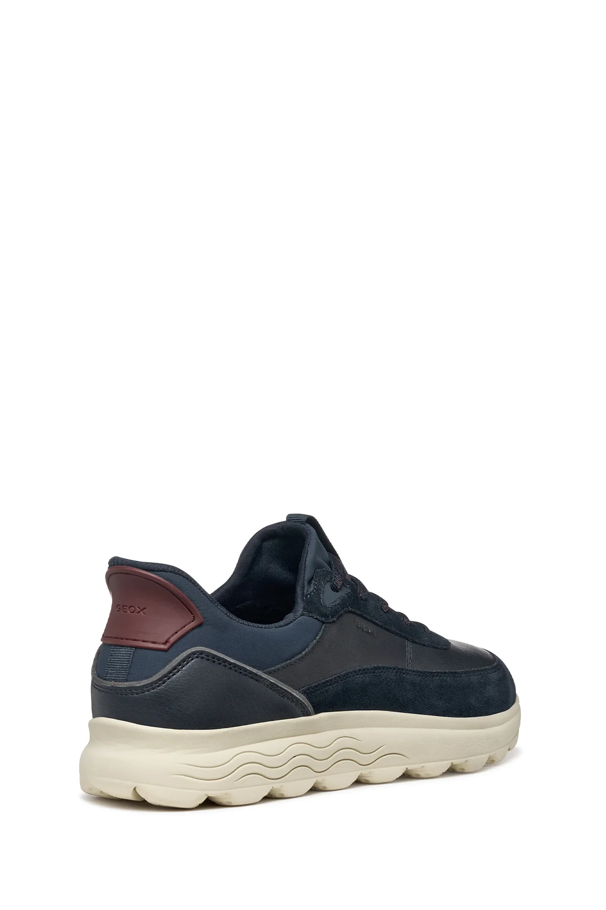 Geox Erkek Lacivert U Spherıca Plus A - Nappa+Sued Bağcıklı Kalın Tabanlı Süet Sneaker - Image 8