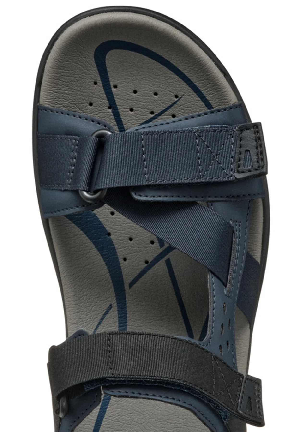 Geox Erkek Lacivert U Terreno + Grip B Te + Nbk Sy Çift Bantlı Kumaş Sandalet - Image 11