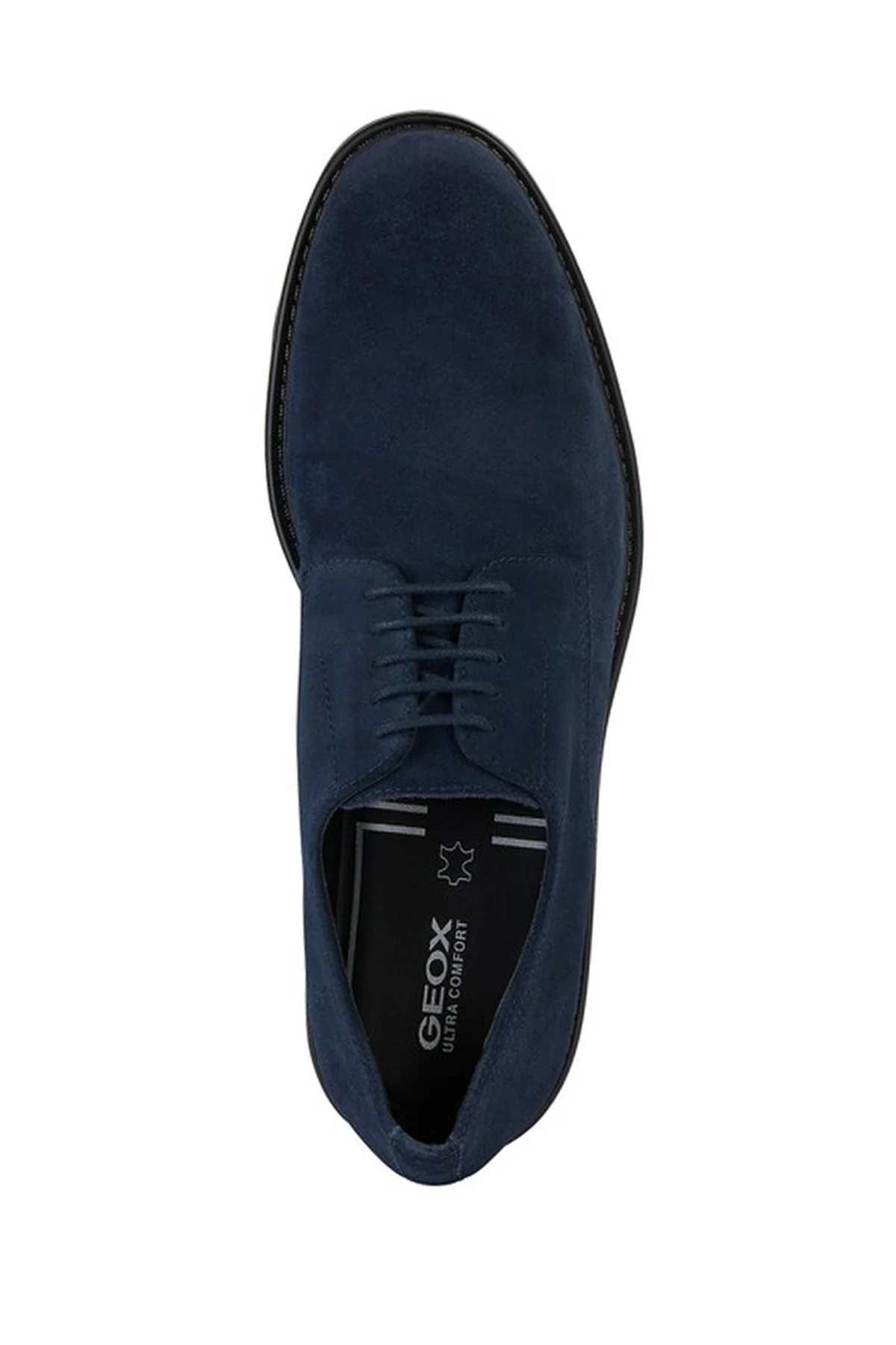 Geox Erkek Lacivert Walk Pleasure Bağcıklı Süet Deri Klasik Ayakkabı - Image 5