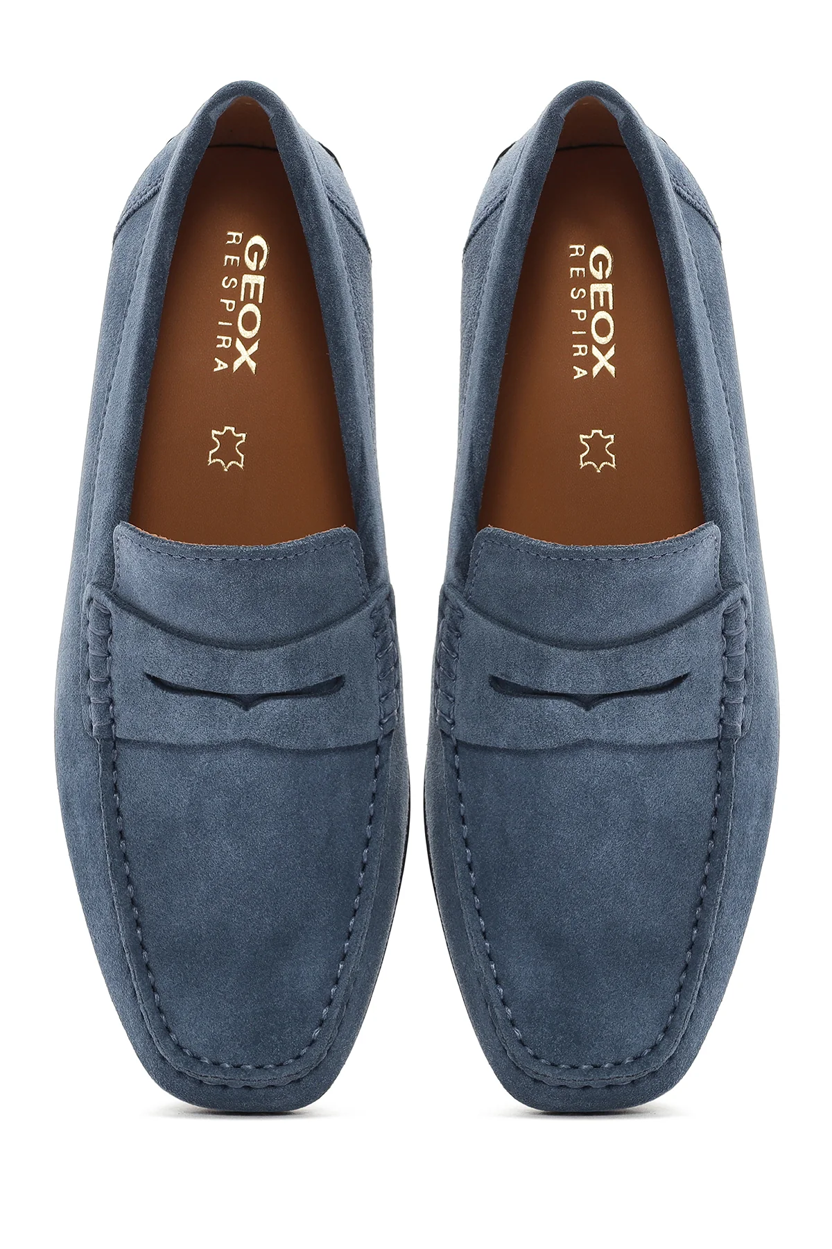 Geox Erkek Mavi Kosmopolis + Grip Süet Deri Loafer - Image 7