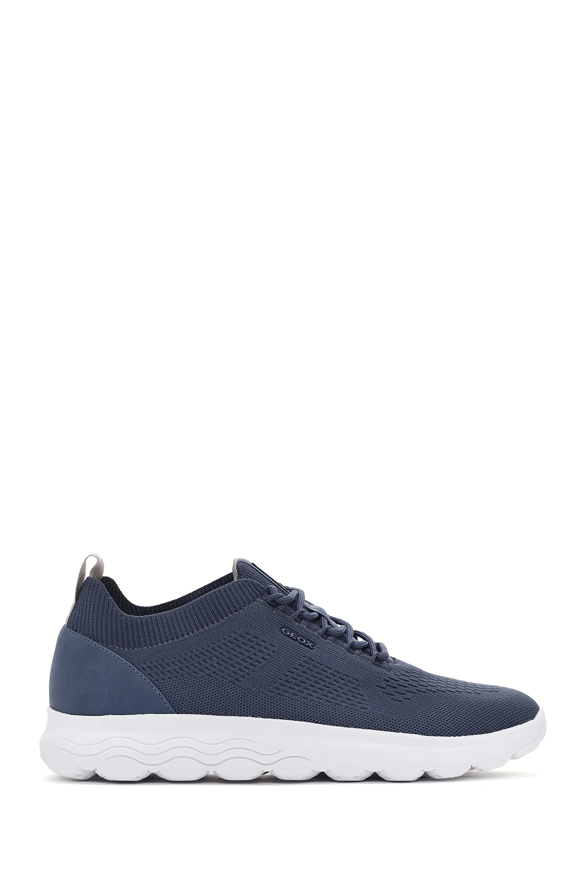 Geox Erkek Mavi Spherica Bağcıklı Kumaş Sneaker