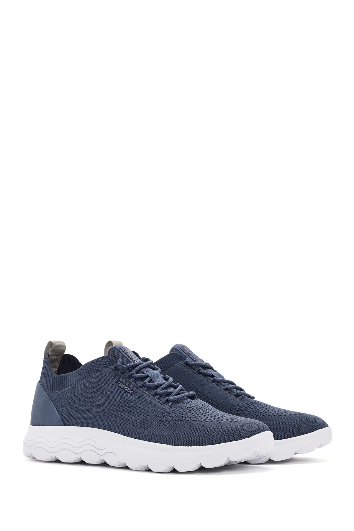 Geox Erkek Mavi Spherica Bağcıklı Kumaş Sneaker - Image 3