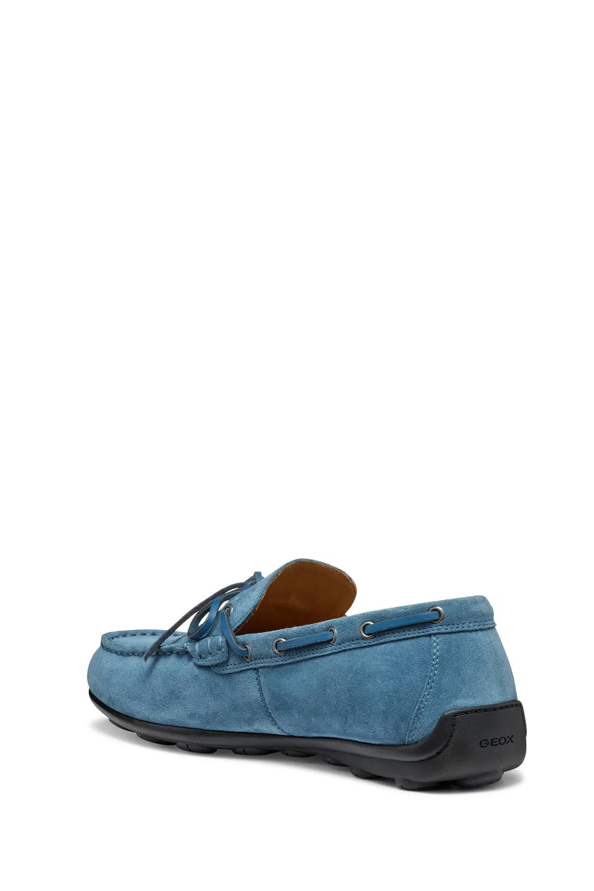 Geox Erkek Mavi U Spherica Ec16 B - Suede Süet Deri Casual Loafer - Image 2