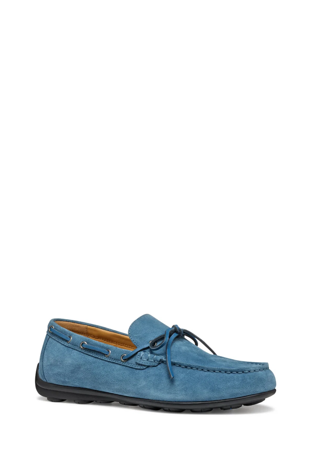Geox Erkek Mavi U Spherica Ec16 B - Suede Süet Deri Casual Loafer - Image 3