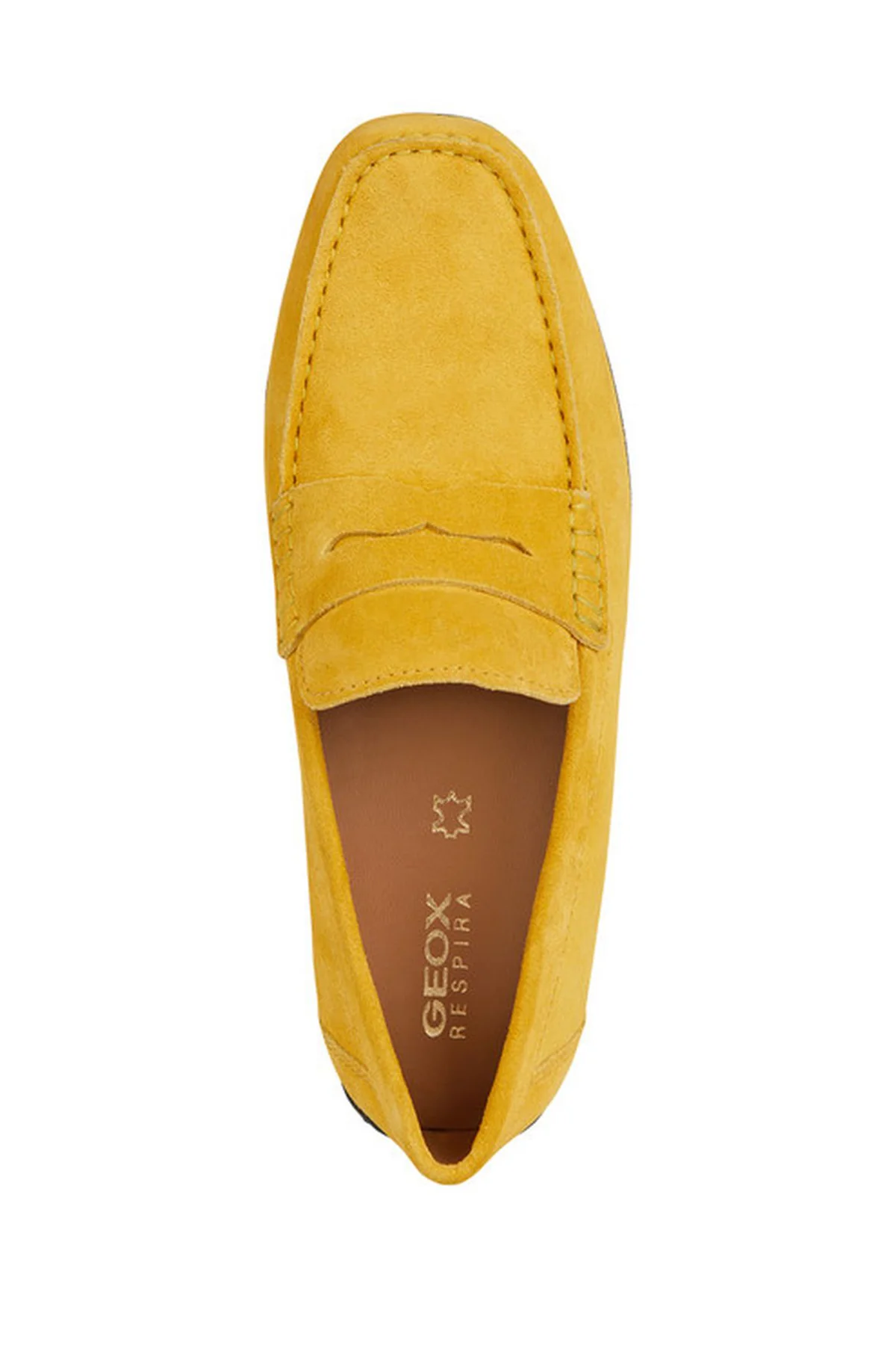 Geox Erkek Sarı Kosmopolis + Grip Süet Deri Casual Loafer - Image 5
