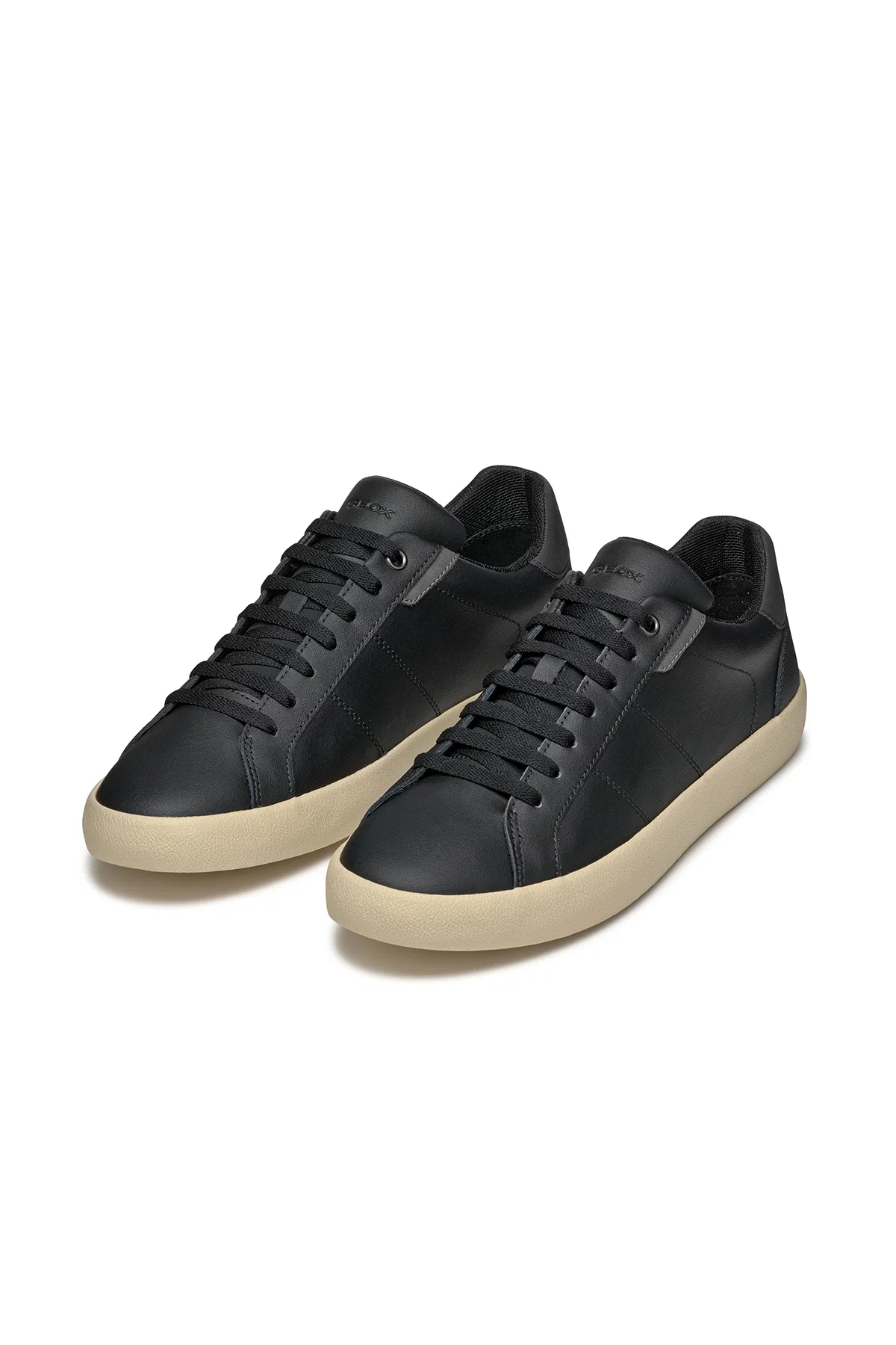 Geox Erkek Siyah Affile Bağcıklı Deri Sneaker - Image 3