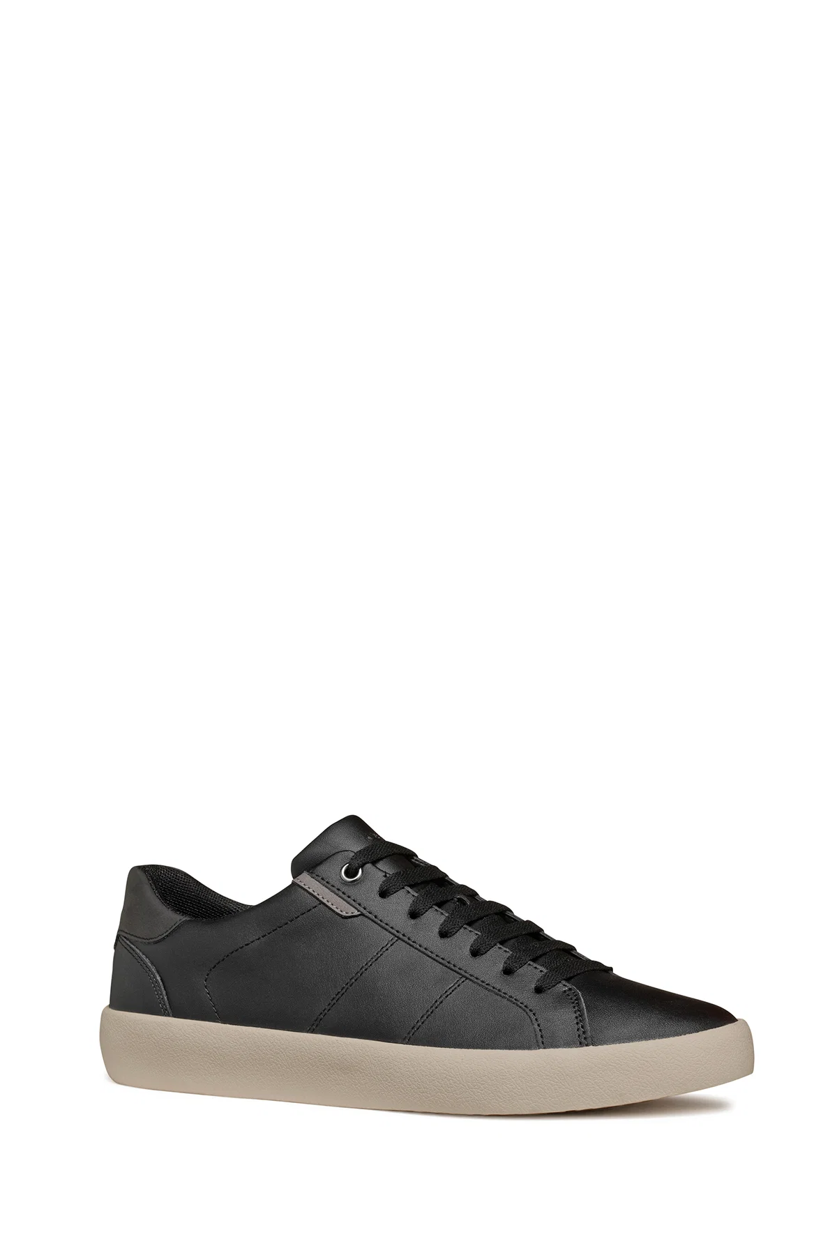 Geox Erkek Siyah Affile Bağcıklı Deri Sneaker - Image 6