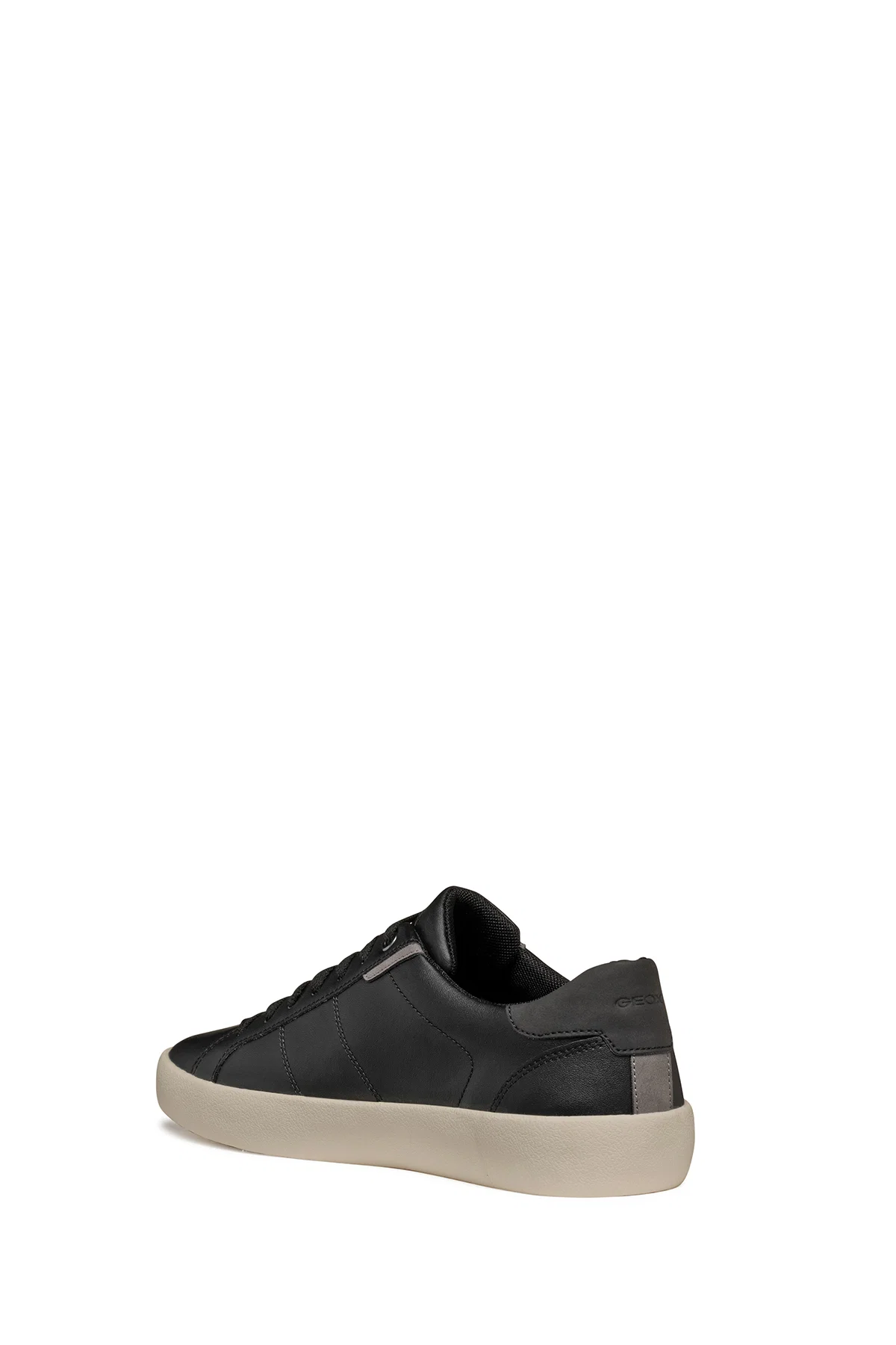 Geox Erkek Siyah Affile Bağcıklı Deri Sneaker - Image 7