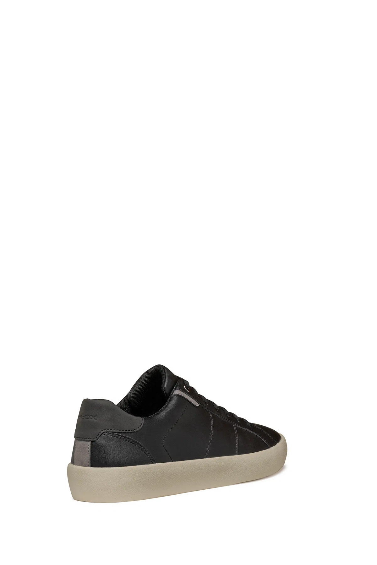 Geox Erkek Siyah Affile Bağcıklı Deri Sneaker - Image 8