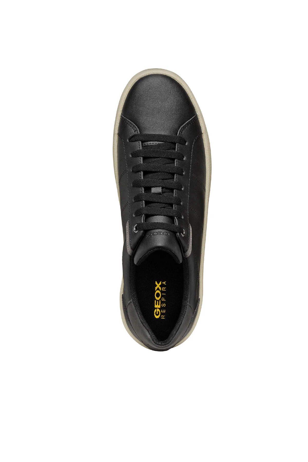 Geox Erkek Siyah Affile Bağcıklı Deri Sneaker - Image 9