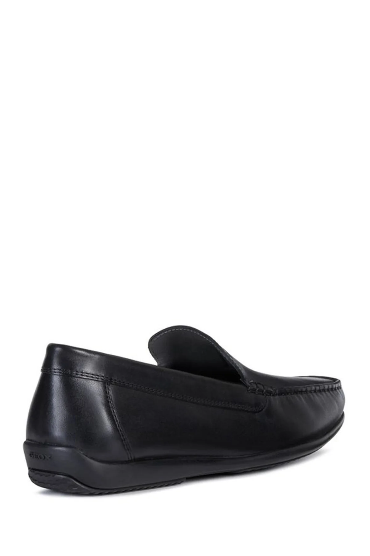 Geox Erkek Siyah Ascanio Deri Casual Loafer - Image 5