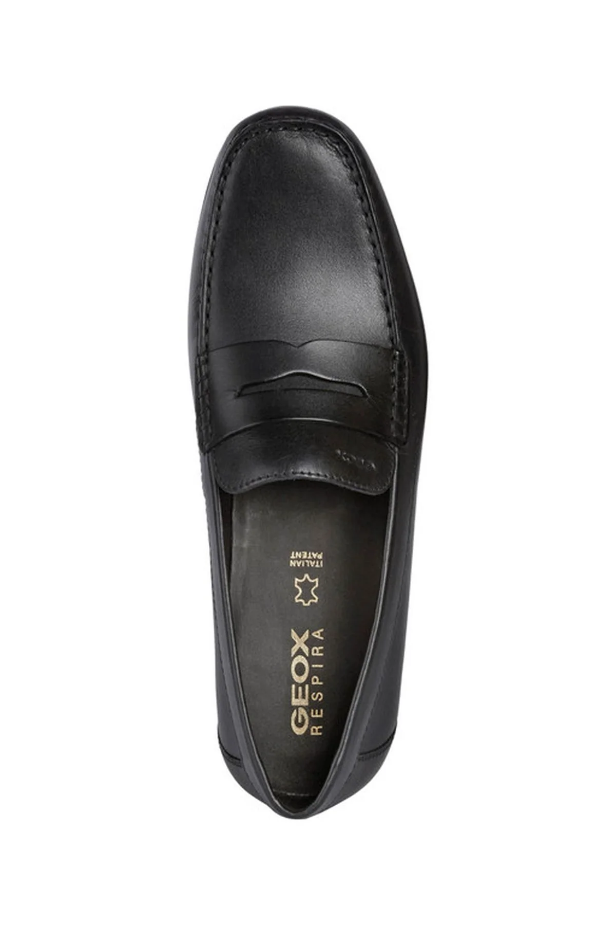 Geox Erkek Siyah Ascanio Deri Casual Loafer - Image 5