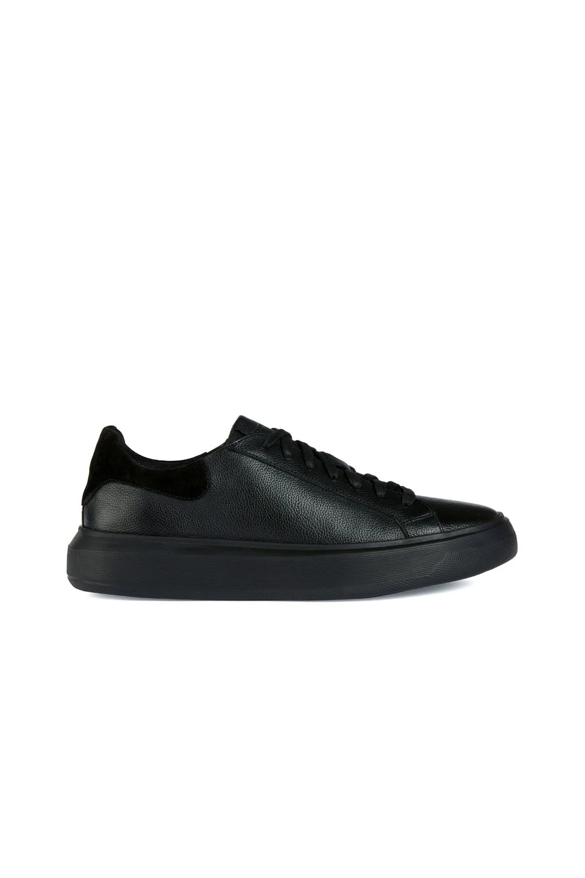 Geox Erkek Siyah Deiven Bağcıklı Deri Casual Sneaker