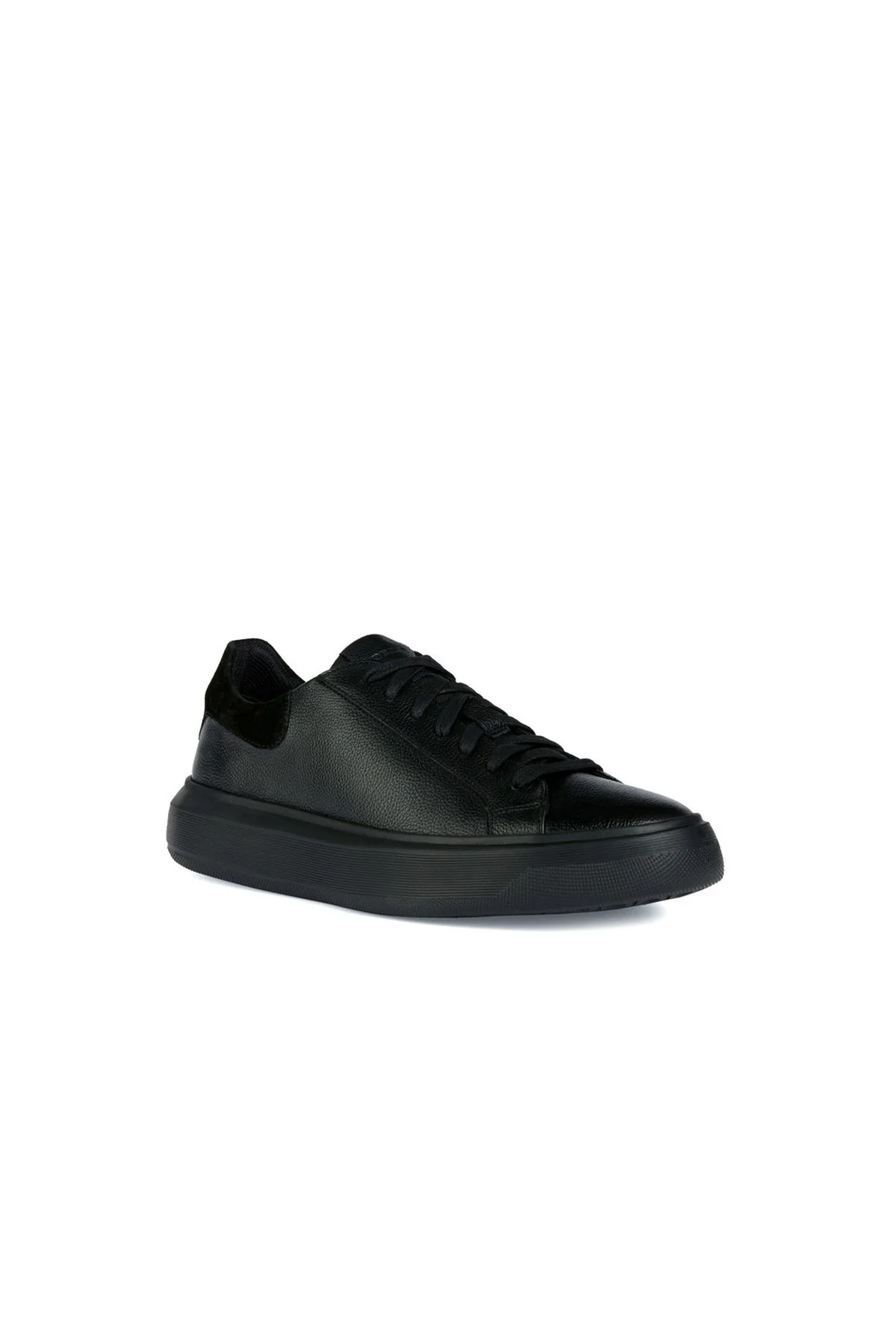 Geox Erkek Siyah Deiven Bağcıklı Deri Casual Sneaker - Image 3