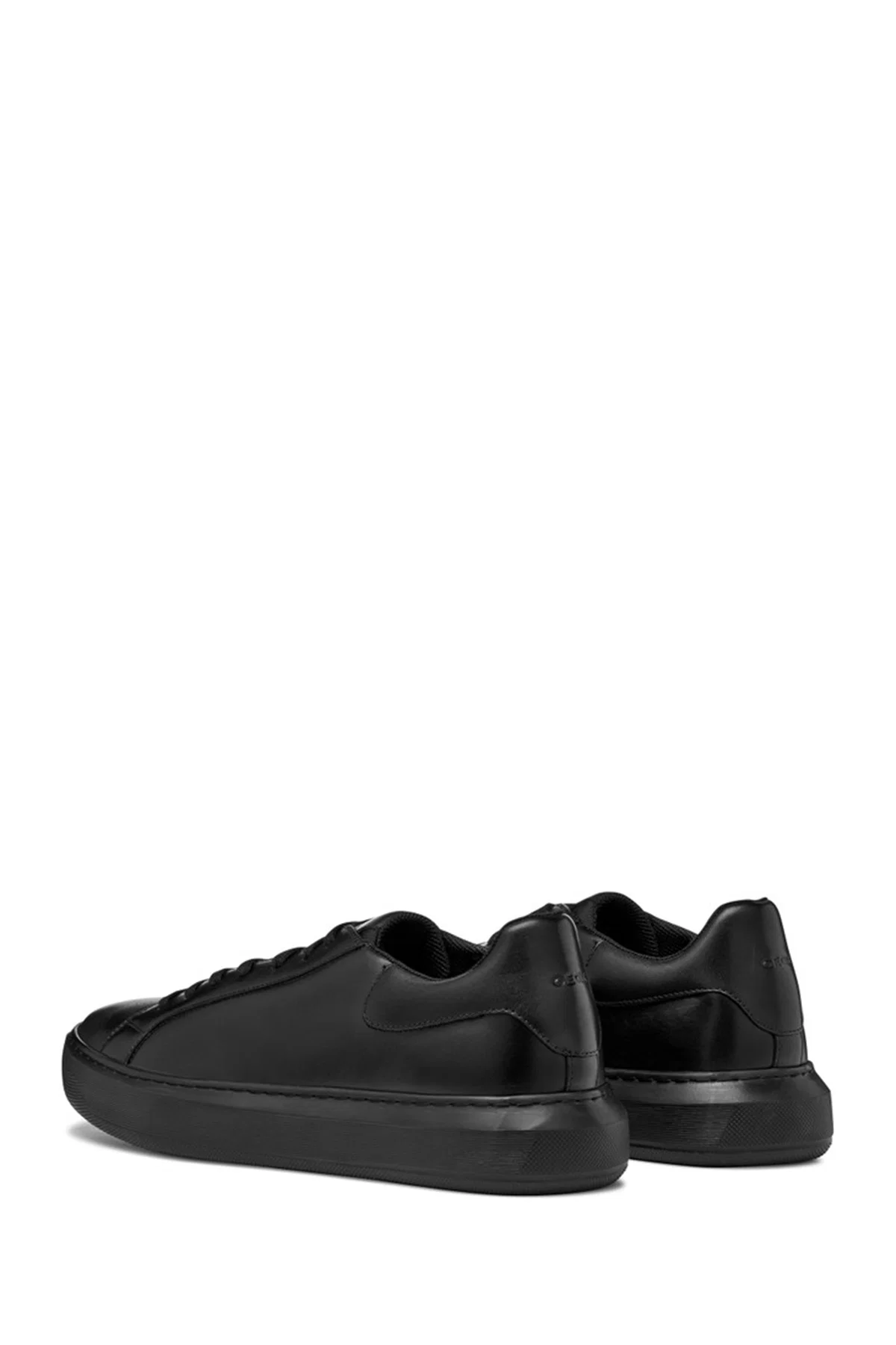 Geox Erkek Siyah Deıven Bağcıklı Deri Casual Sneaker - Image 5