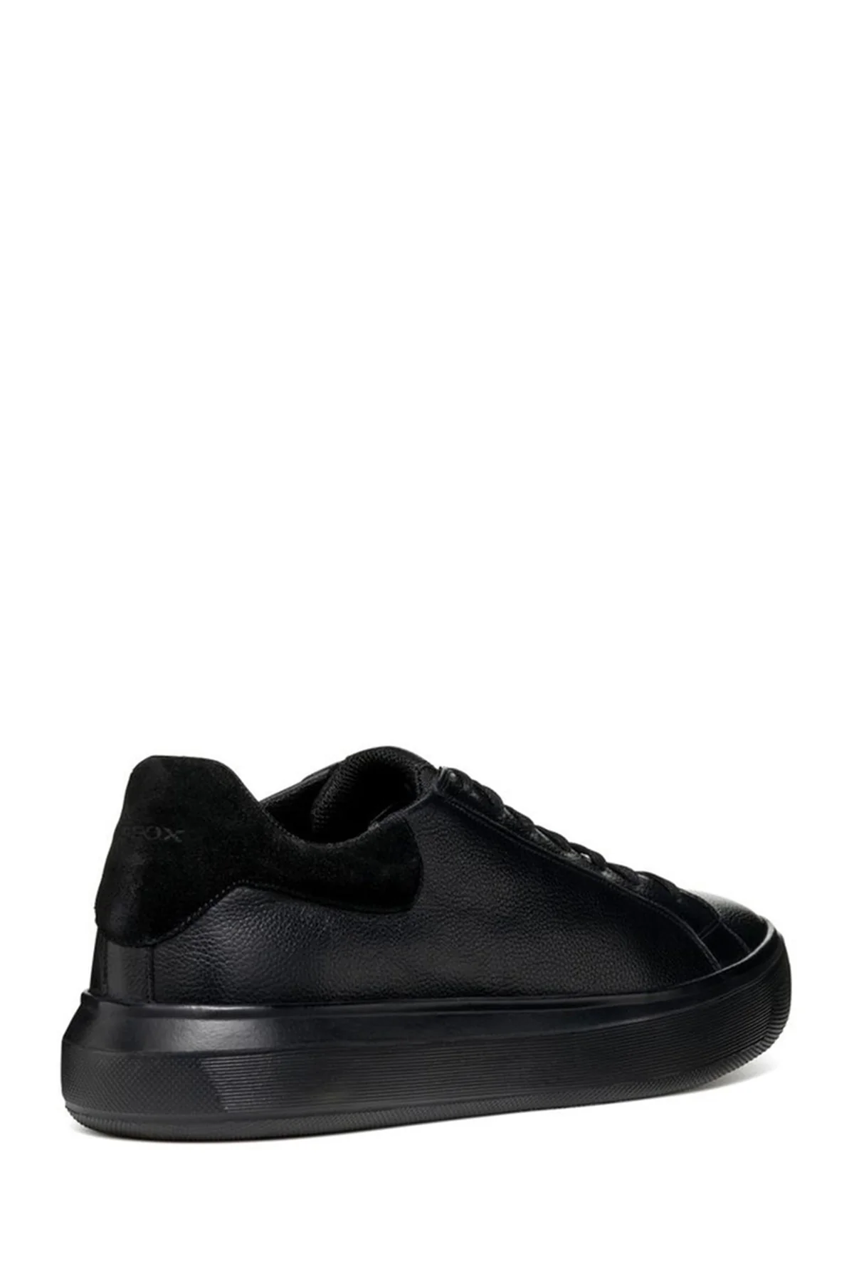Geox Erkek Siyah Deiven Bağcıklı Deri Casual Sneaker - Image 2