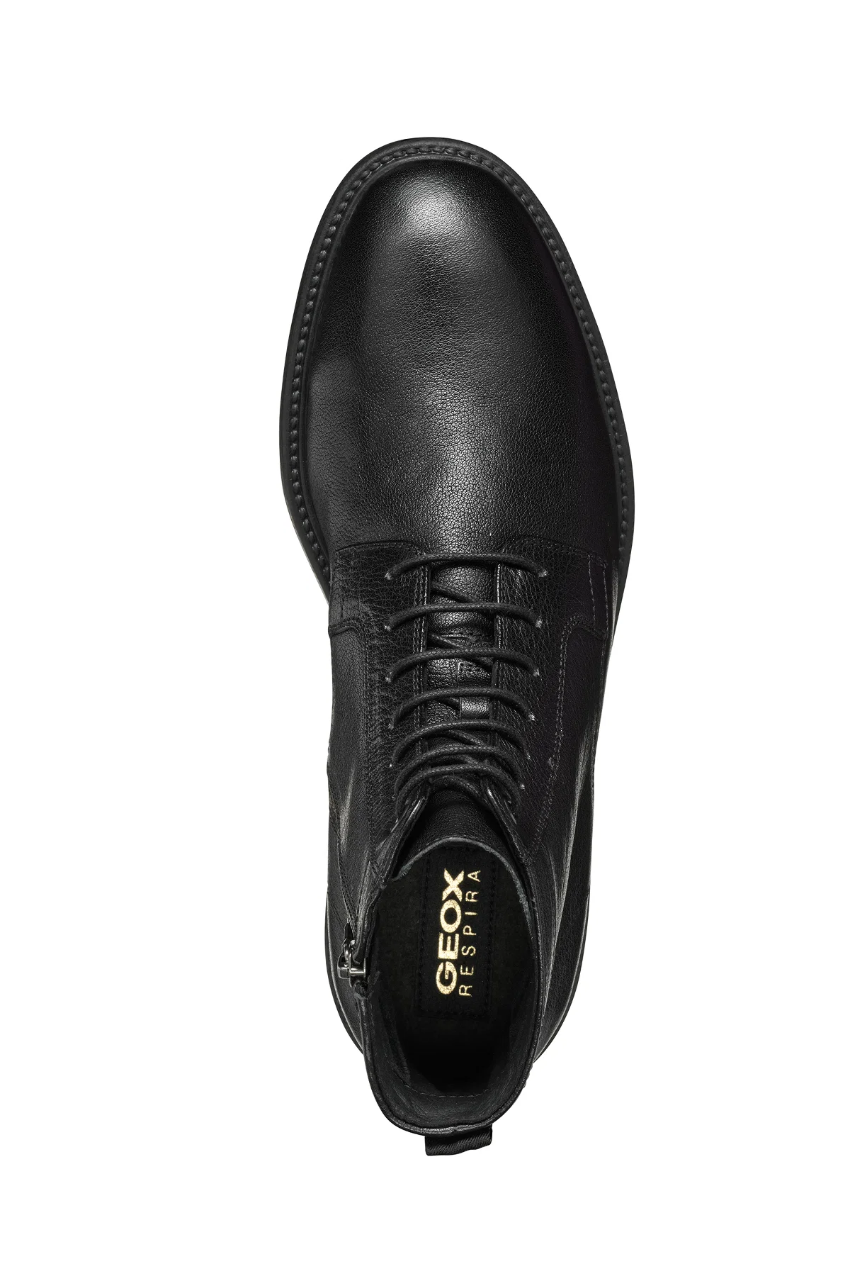 Geox Erkek Siyah Ghete De Piele Bağcıklı Deri Casual Bot - Image 5