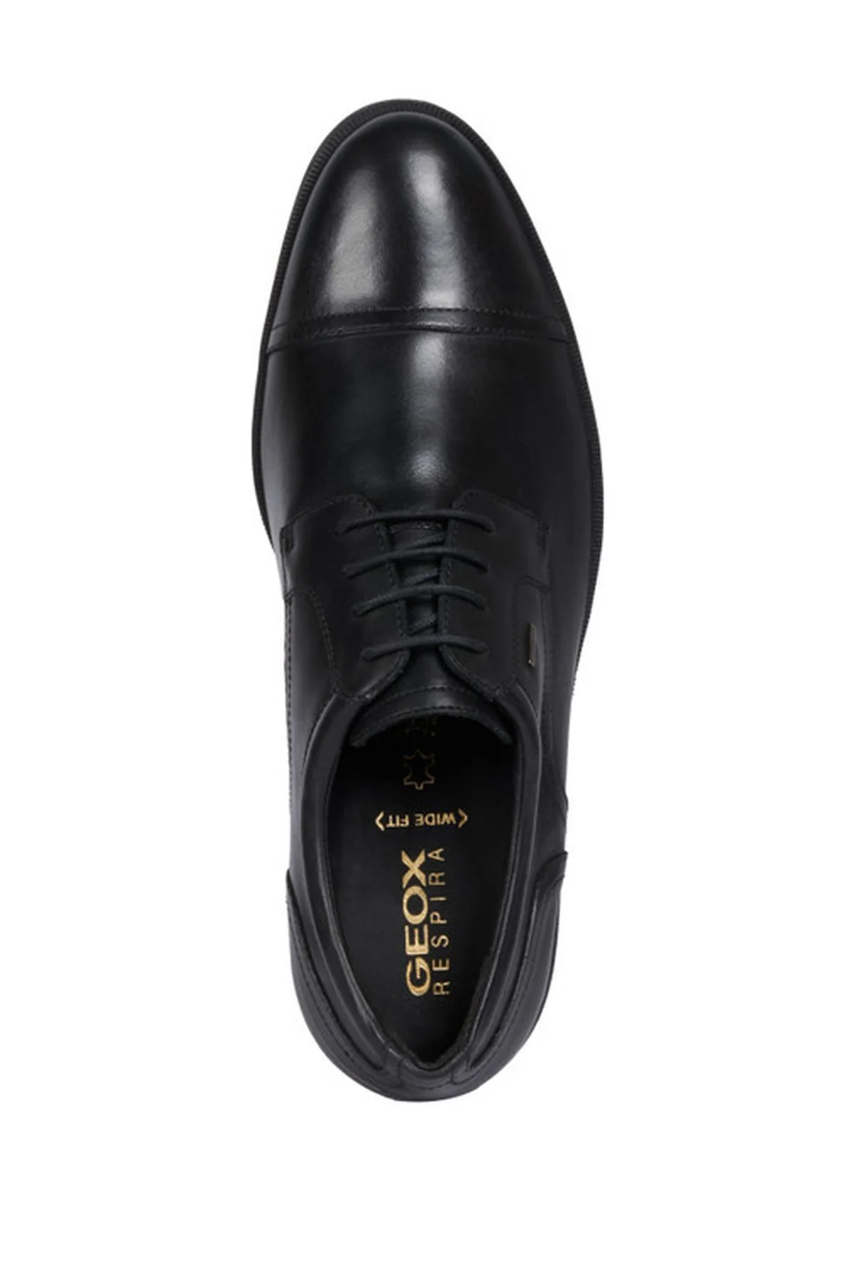 Geox Erkek Siyah Hilstone Wide Abx Bağcıklı Deri Casual Ayakkabı - Image 5