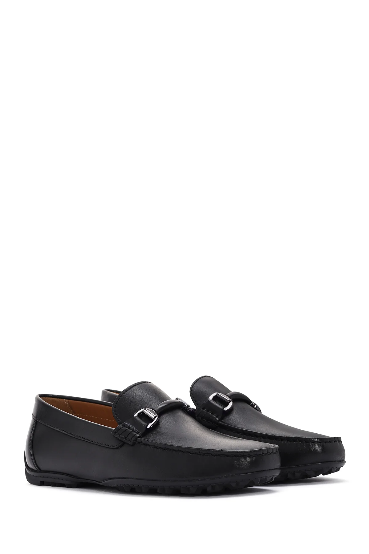Geox Erkek Siyah Kosmopolis + Grip Deri Loafer - Image 3
