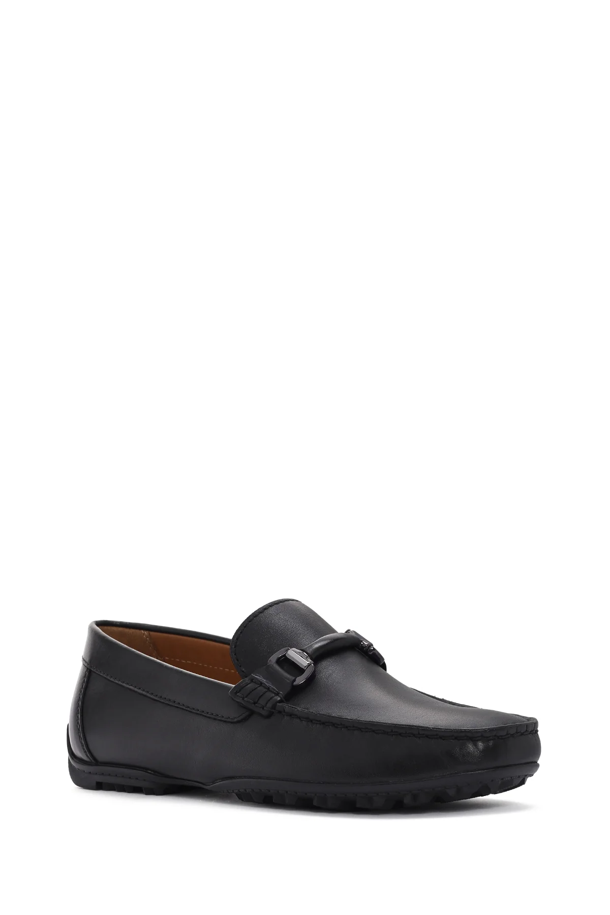 Geox Erkek Siyah Kosmopolis + Grip Deri Loafer - Image 6