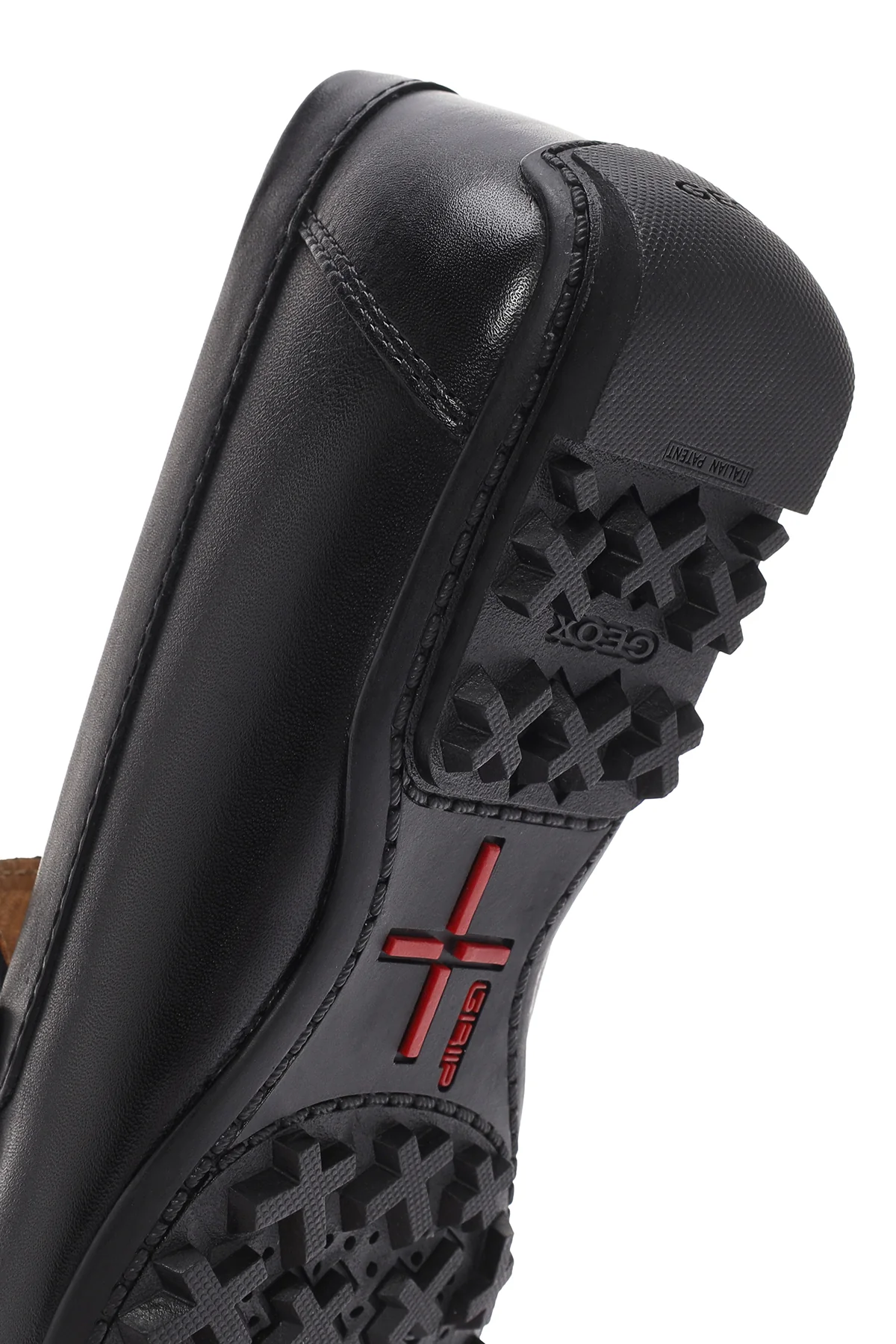 Geox Erkek Siyah Kosmopolis + Grip Deri Loafer - Image 8
