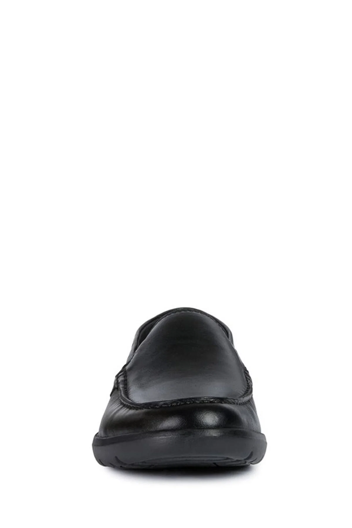 Geox Erkek Siyah Leitan Deri Casual Loafer - Image 4