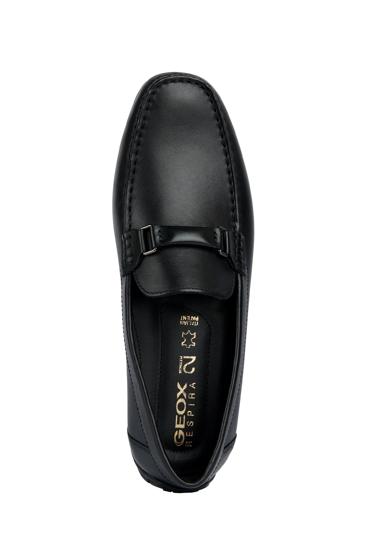 Geox Erkek Siyah Moner 2Fit Deri Casual Loafer - Image 5