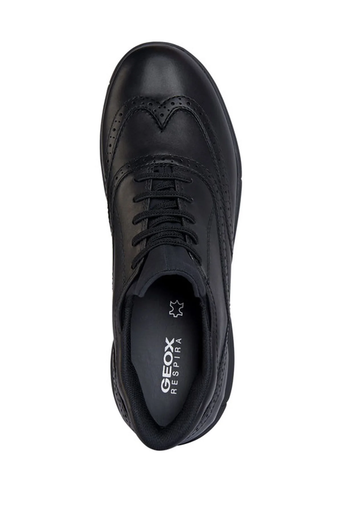 Geox Erkek Siyah Nebula Bağcıklı Deri Sneaker - Image 5