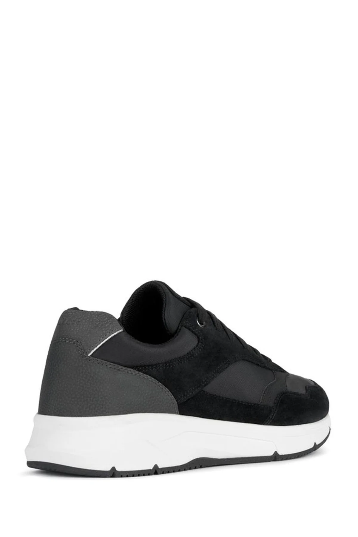 Geox Erkek Siyah Radente B Bağcıklı Kalın Tabanlı Deri Sneaker - Image 4