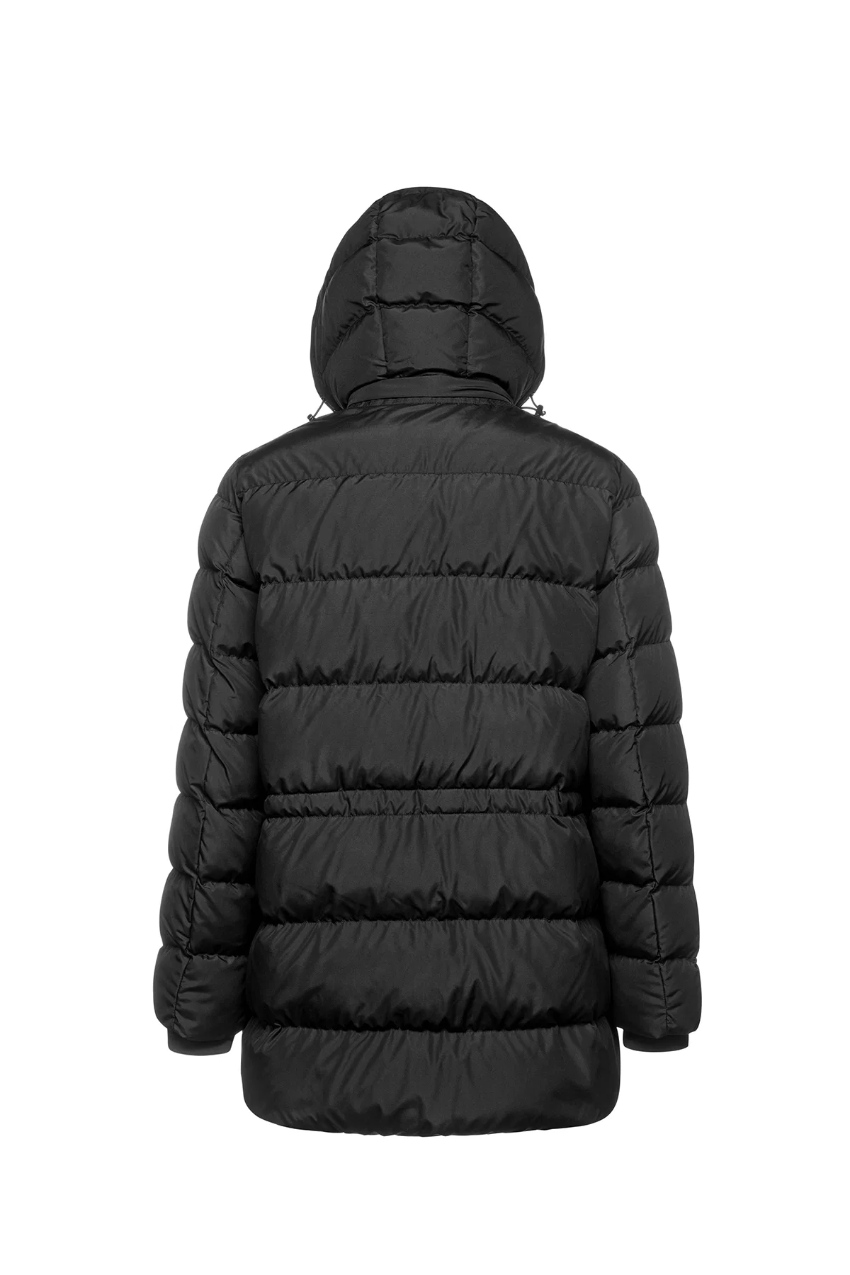 Geox Erkek Siyah Sandford Kapüşonlu Uzun Mont - Image 3