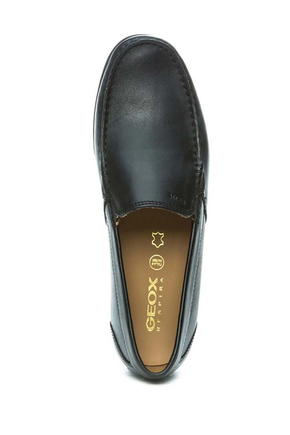 Geox Erkek Siyah Siron W Deri Casual Loafer - Image 5