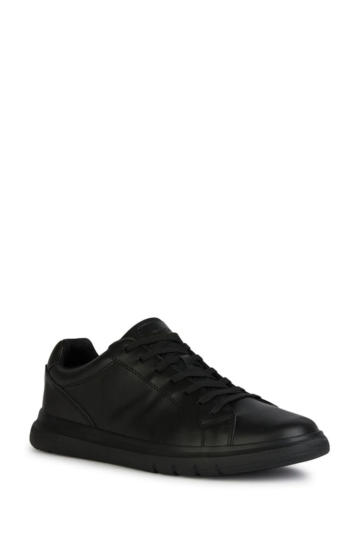 Geox Erkek Siyah Spherica Bağcıklı Deri Casual Sneaker - Image 3