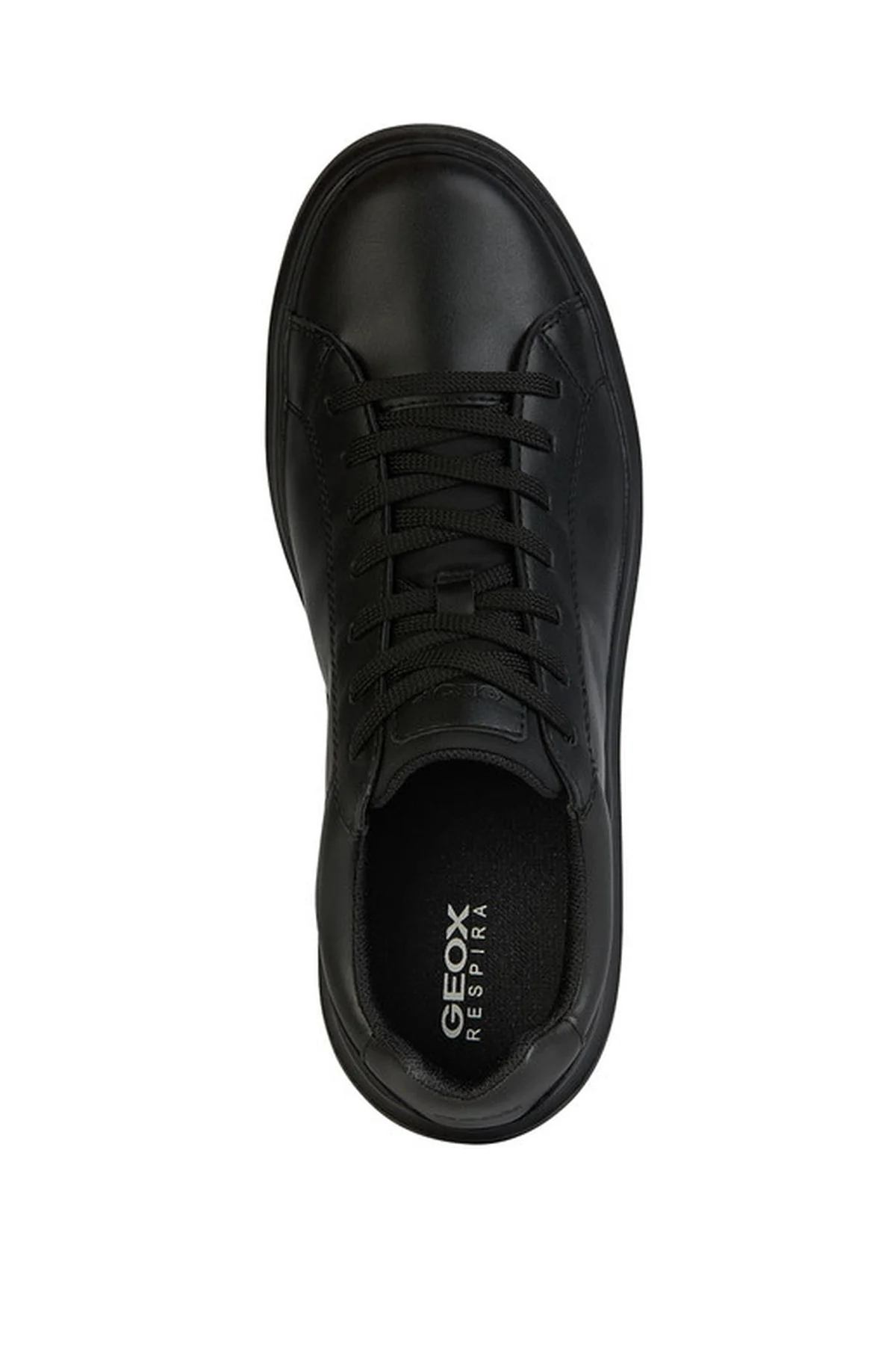 Geox Erkek Siyah Spherica Bağcıklı Deri Casual Sneaker - Image 5