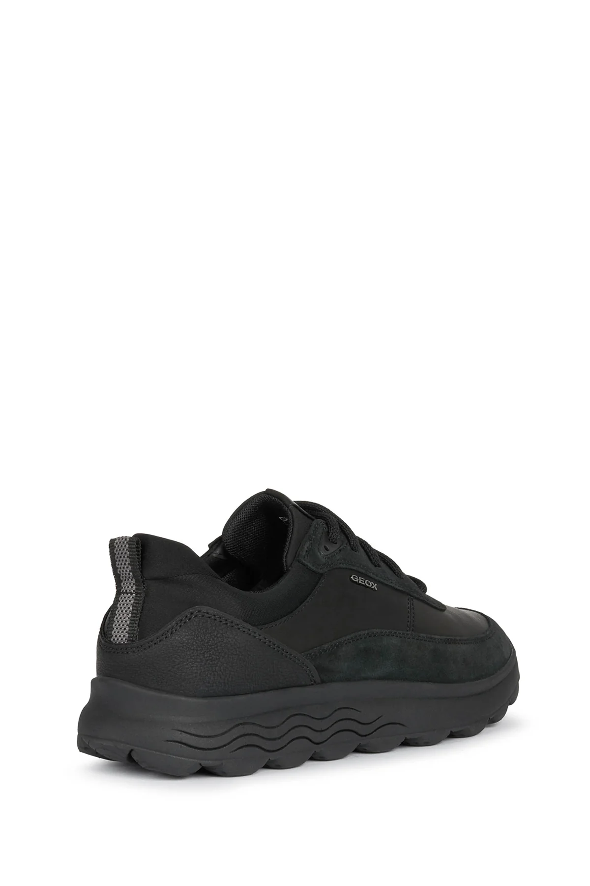 Geox Erkek Siyah Spherica Bağcıklı Deri Sneaker - Image 2