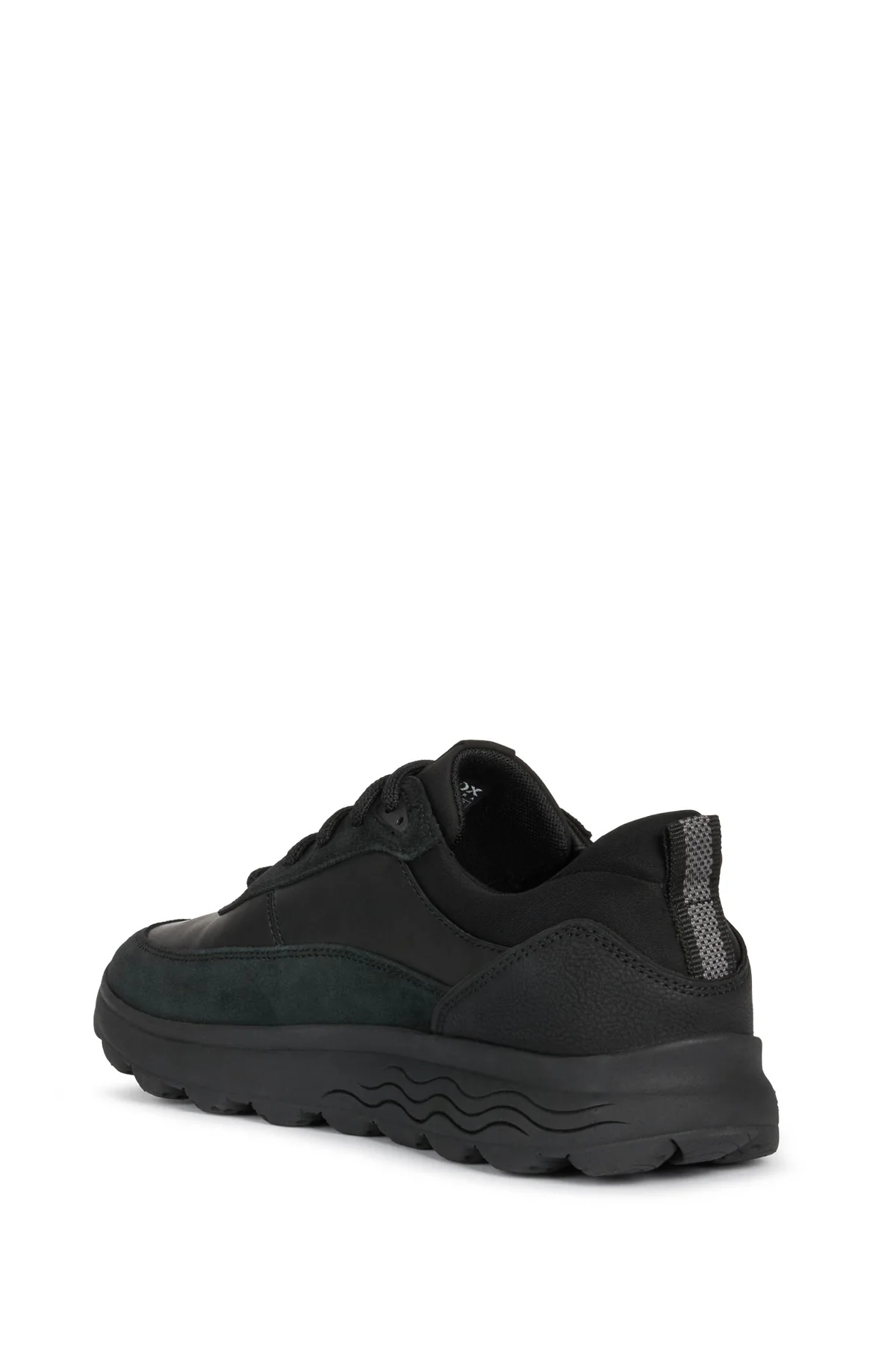 Geox Erkek Siyah Spherica Bağcıklı Deri Sneaker - Image 4
