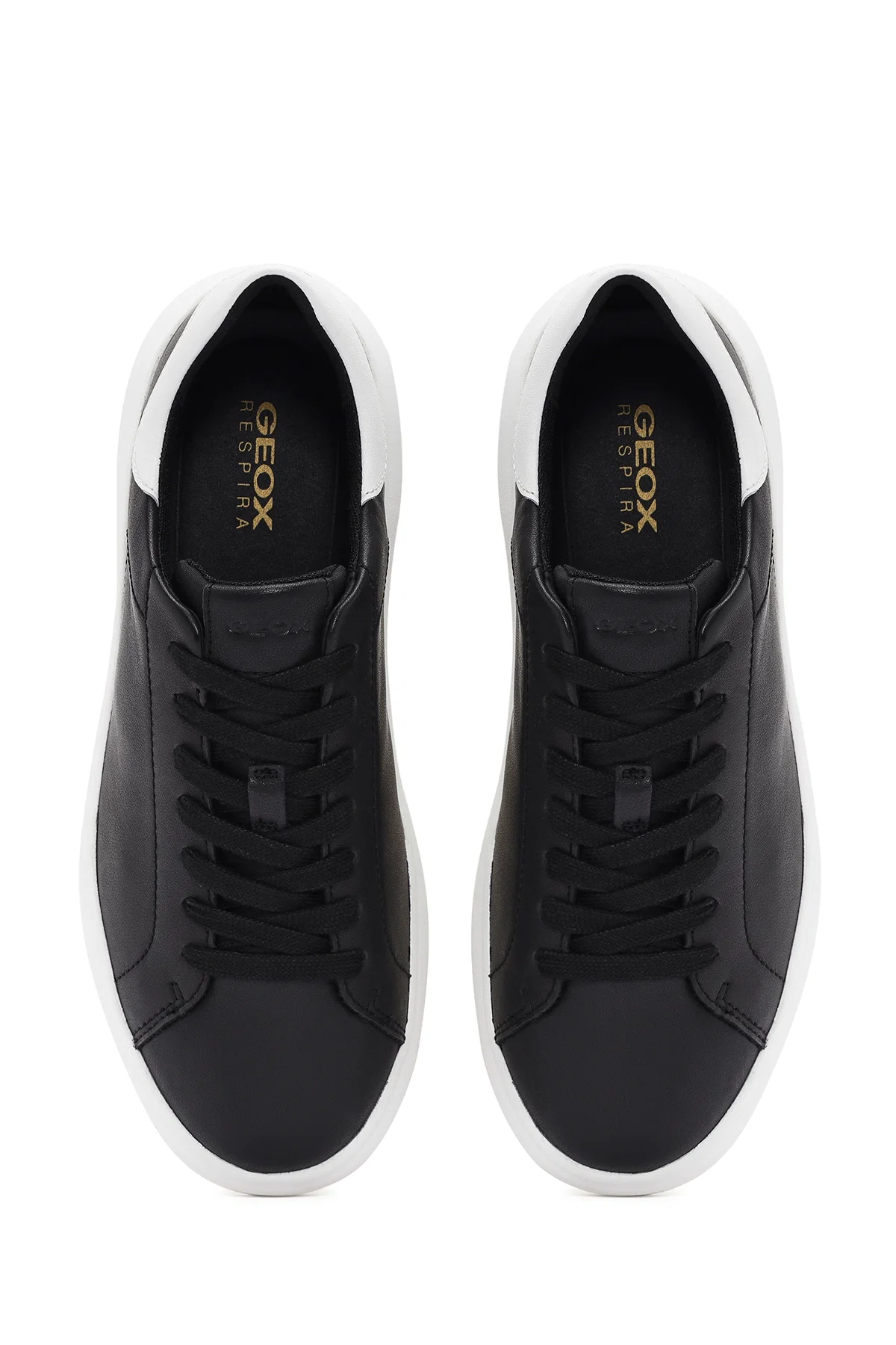 Geox Erkek Siyah Spherica Bağcıklı Deri Sneaker - Image 7