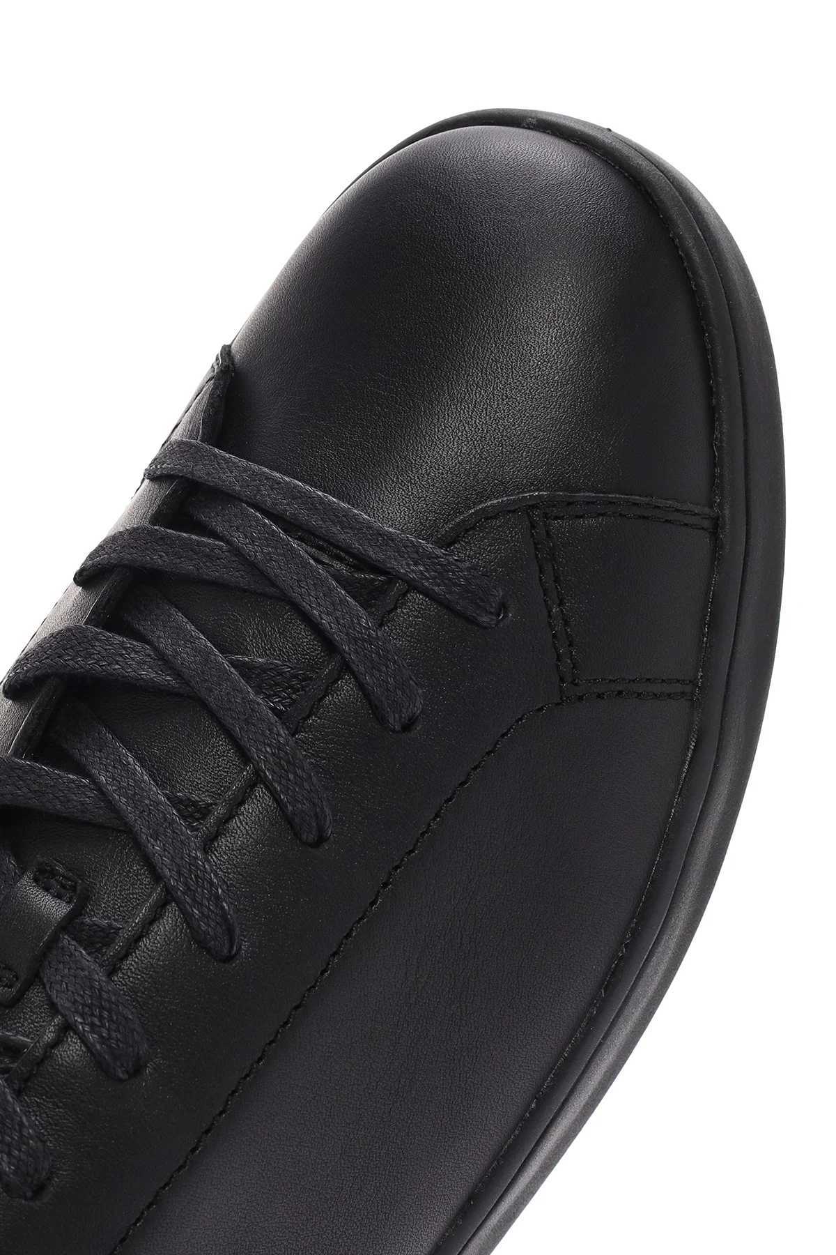 Geox Erkek Siyah Spherica Bağcıklı Deri Sneaker - Image 10
