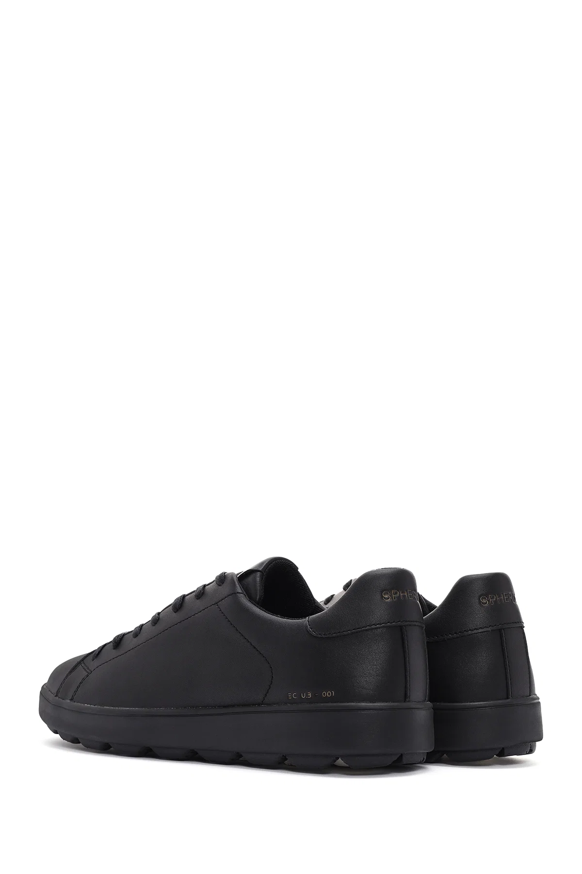 Geox Erkek Siyah Spherica Bağcıklı Deri Sneaker - Image 5