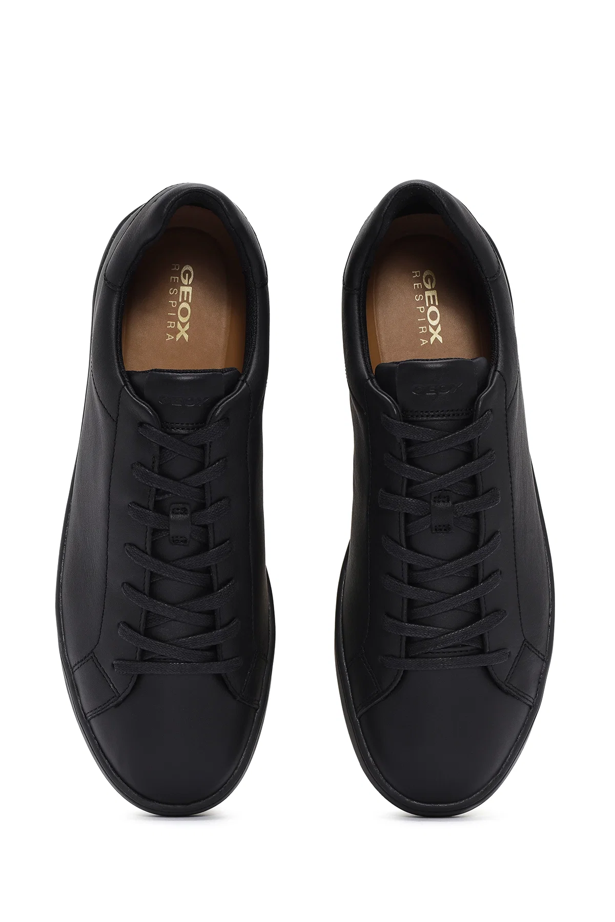 Geox Erkek Siyah Spherica Bağcıklı Deri Sneaker - Image 7