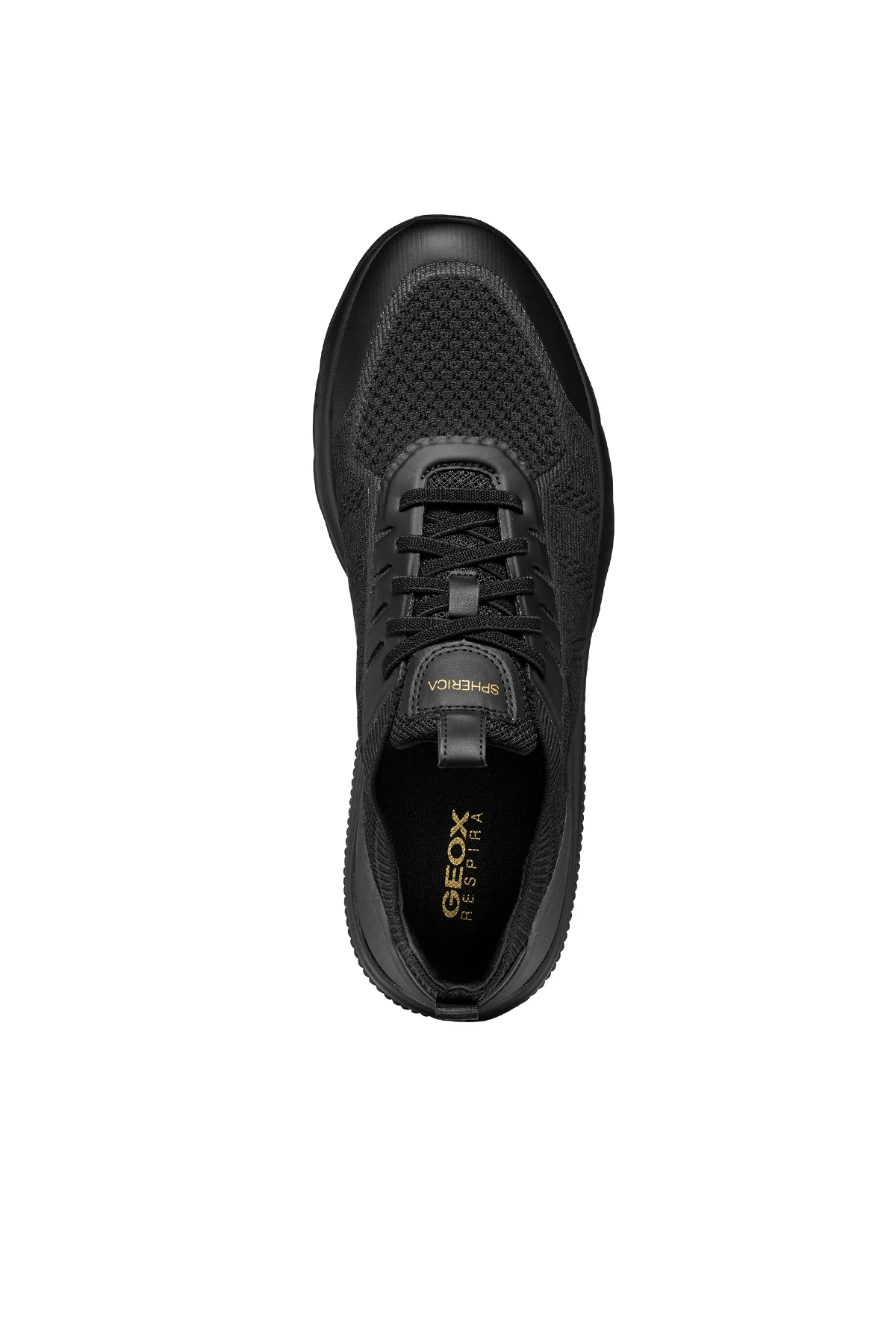 Geox Erkek Siyah Spherica Bağcıklı Deri Sneaker - Image 8