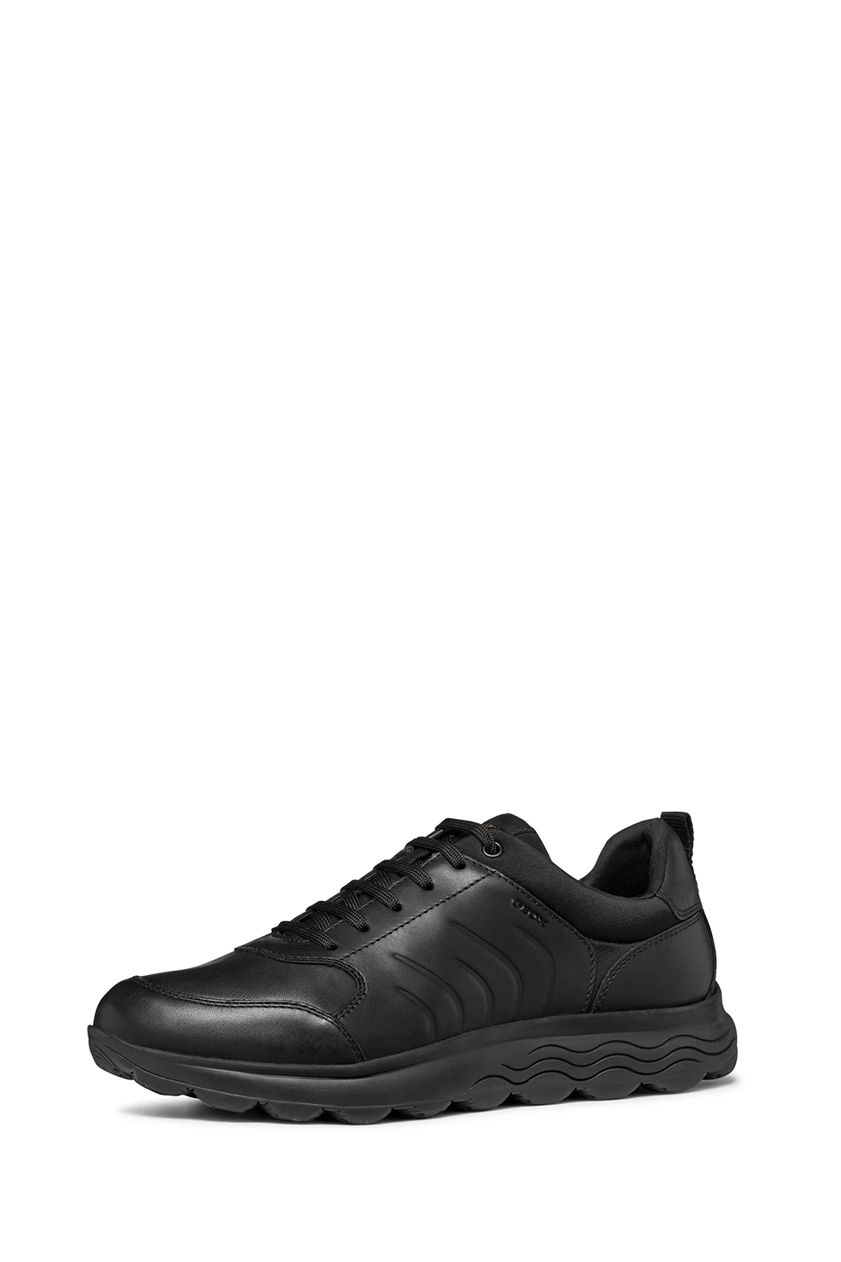 Geox Erkek Siyah Spherica Bağcıklı Deri Sneaker - Image 2