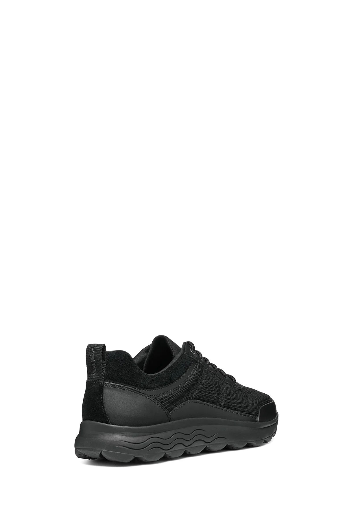 Geox Erkek Siyah Spherica Bağcıklı Deri Sneaker - Image 7