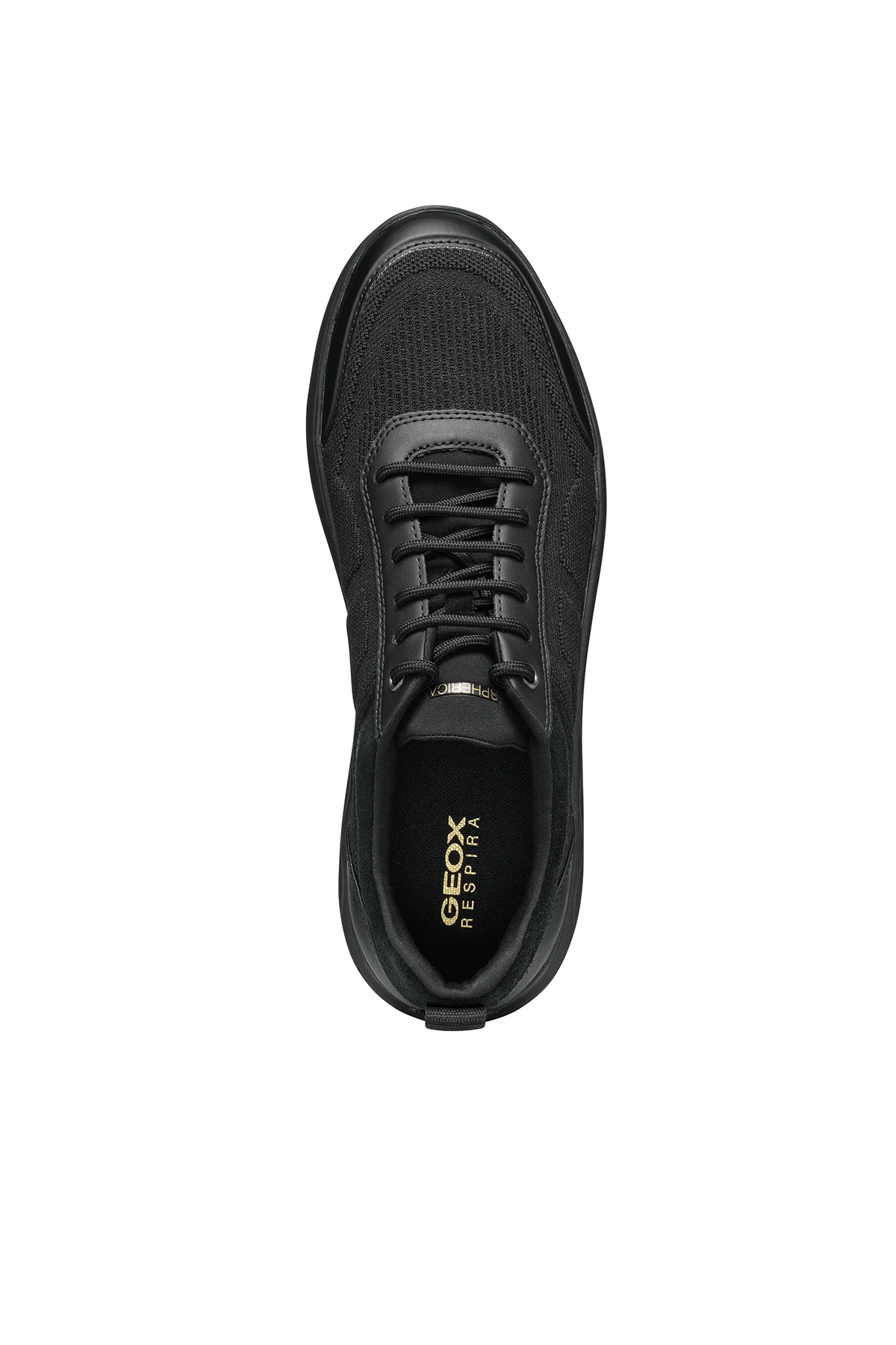 Geox Erkek Siyah Spherica Bağcıklı Deri Sneaker - Image 8